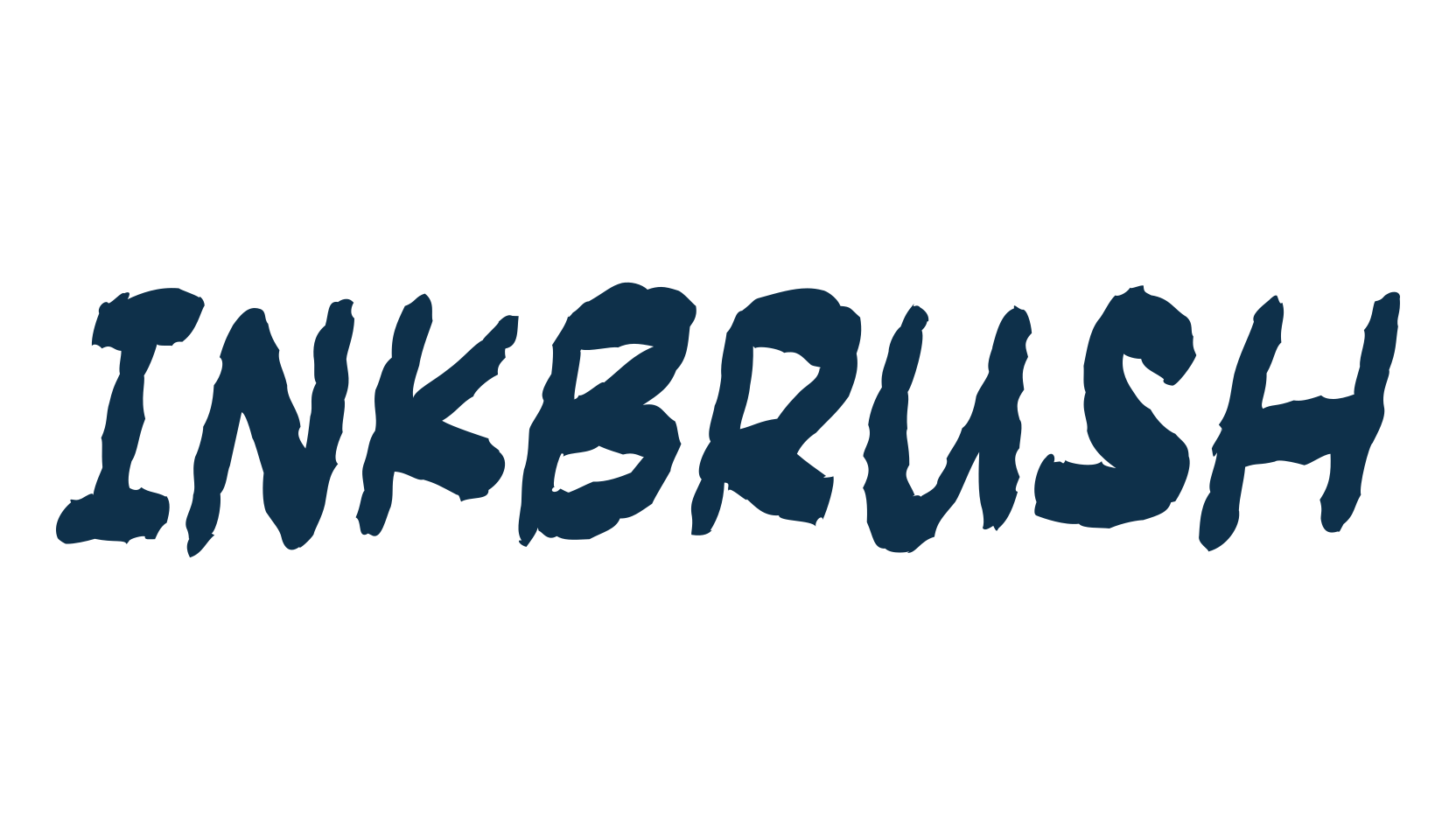 Inkbrush, script brush fancy decorative calligraphy font preview