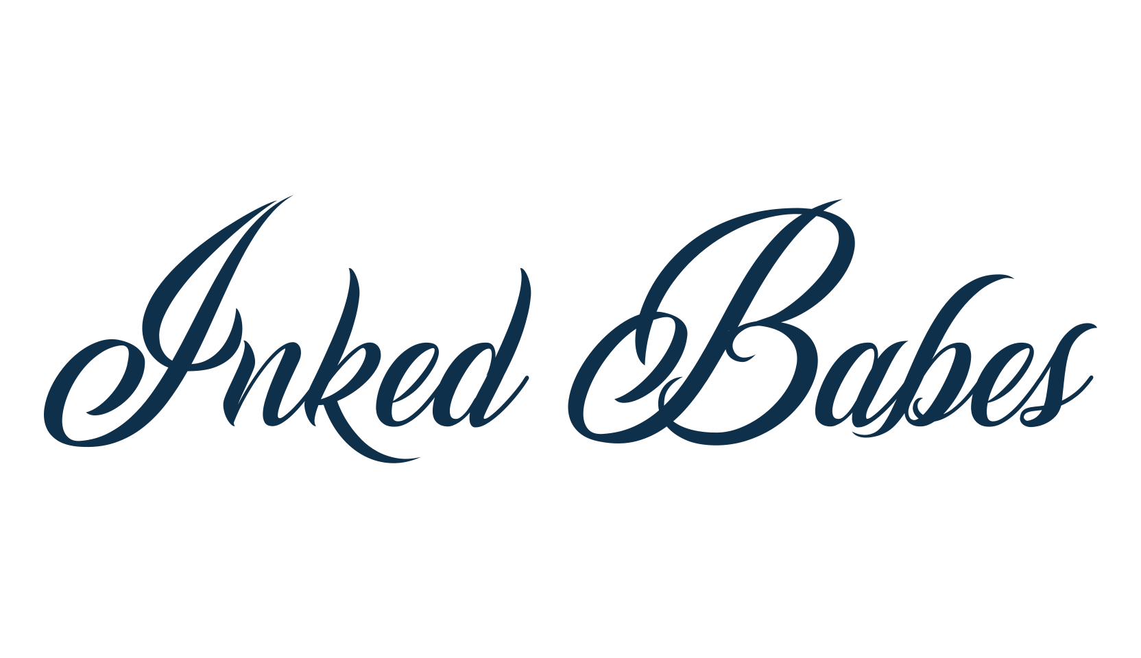Inked Babes, calligraphy font preview