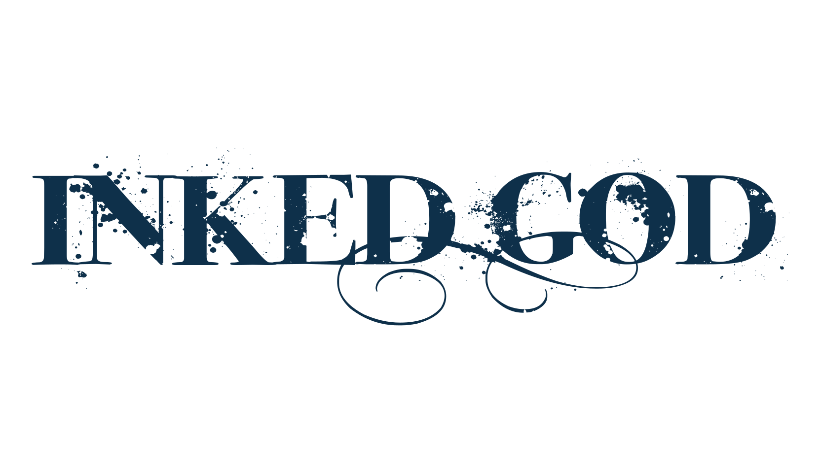 Inked God, eroded font preview
