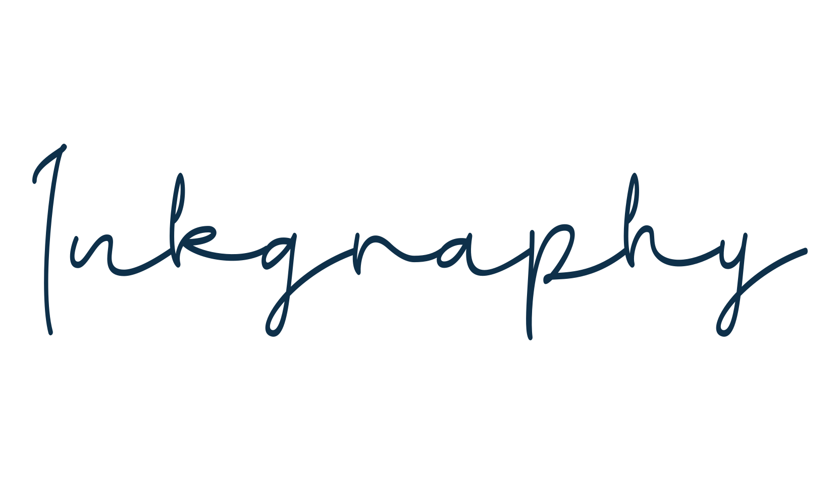 Inkgraphy, script handwritten fancy decorative calligraphy font preview