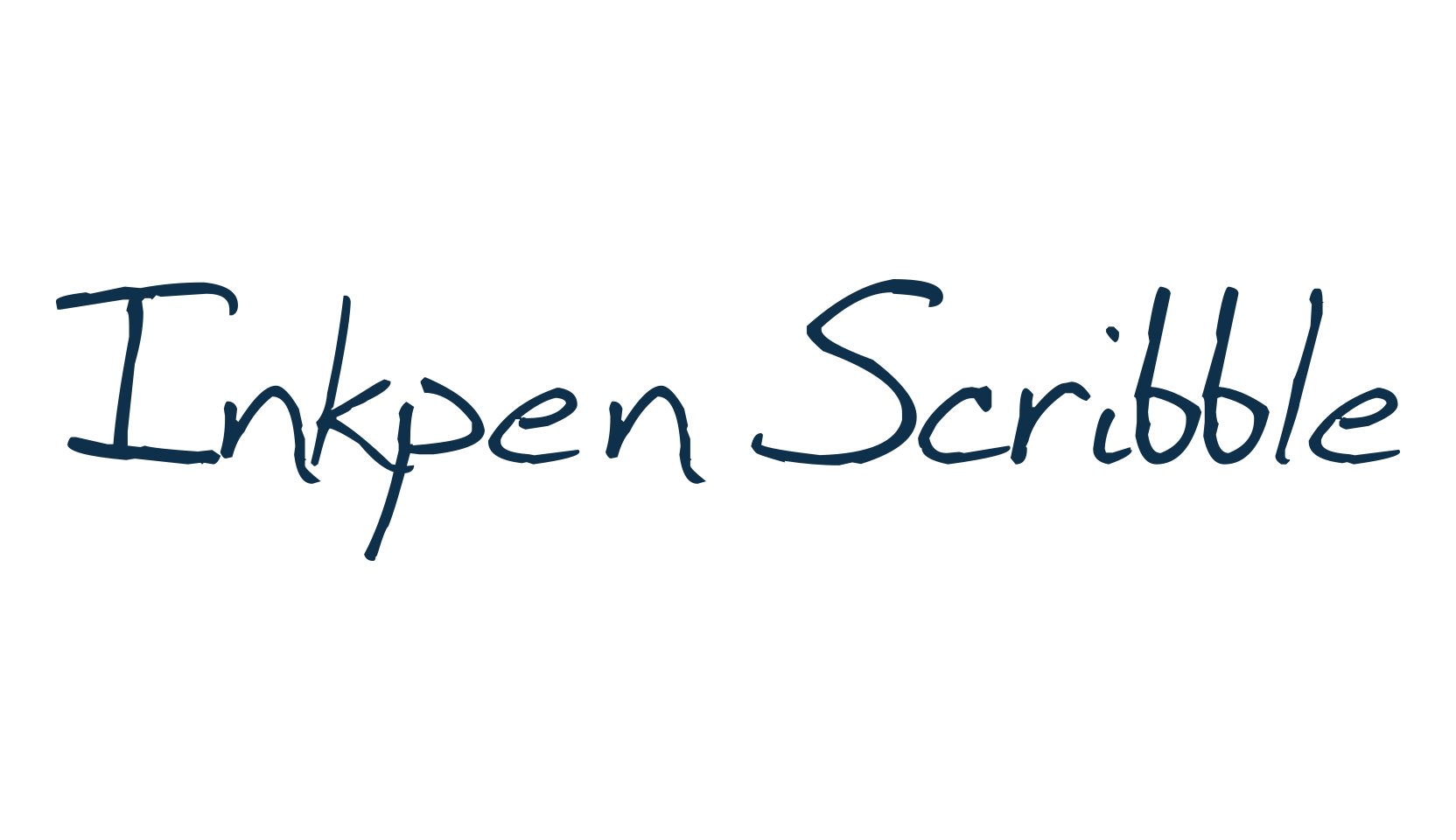 Inkpen Scribble, script handwritten fancy decorative calligraphy font preview