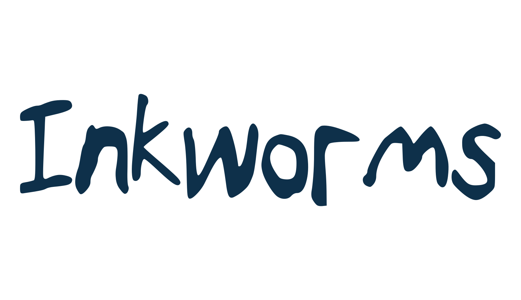 Inkworms, script handwritten fancy decorative calligraphy font preview