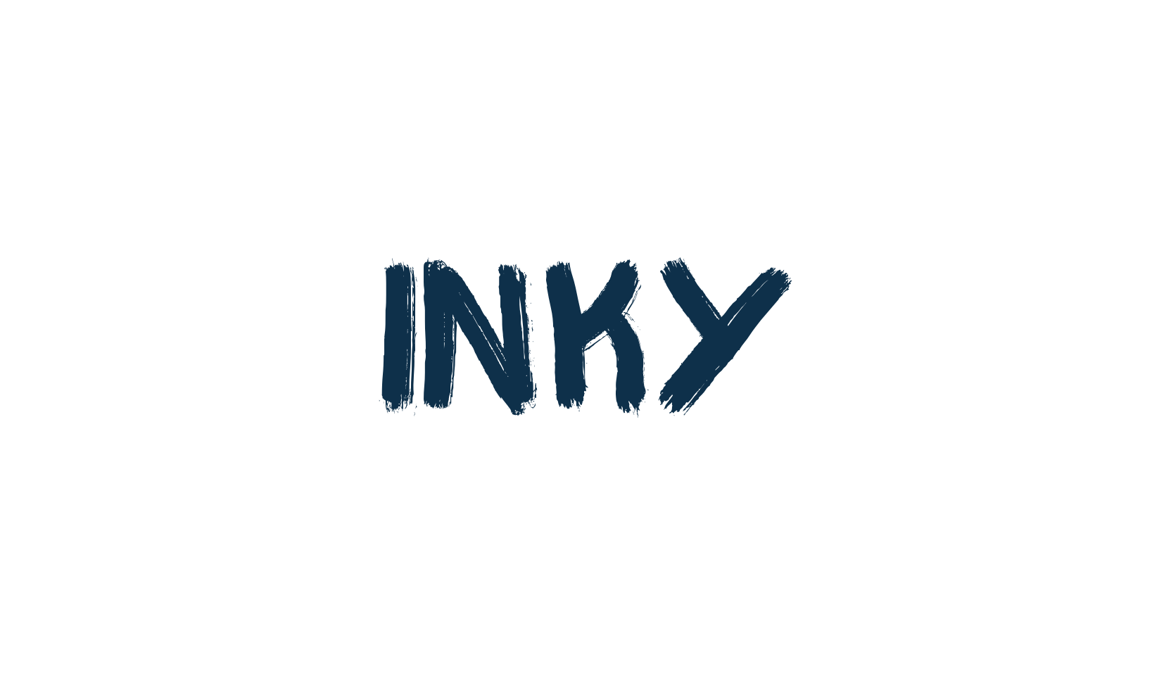 Inky (inky2), script brush fancy decorative calligraphy font preview