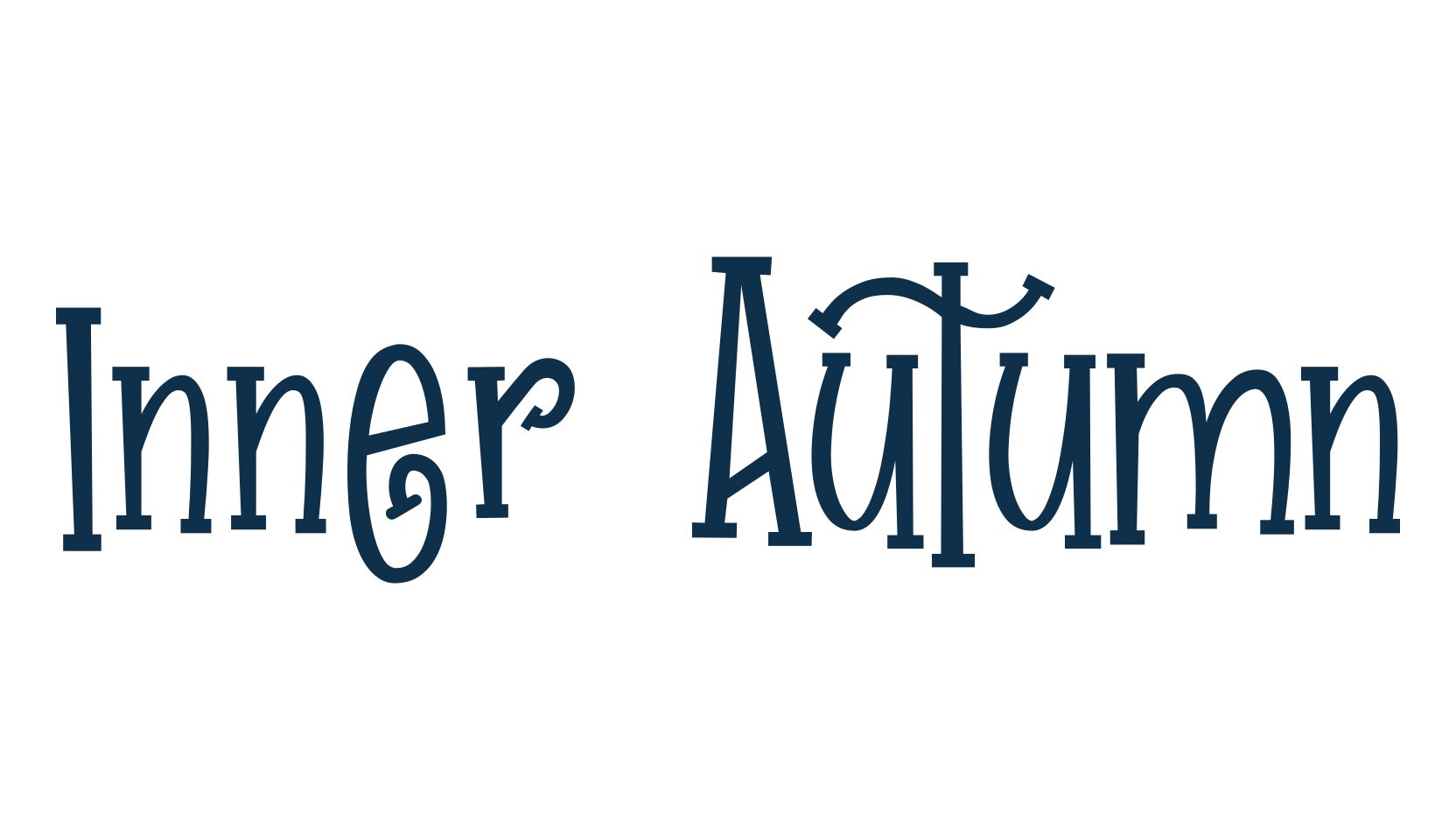 Inner Autumn, fancy various decorative font preview