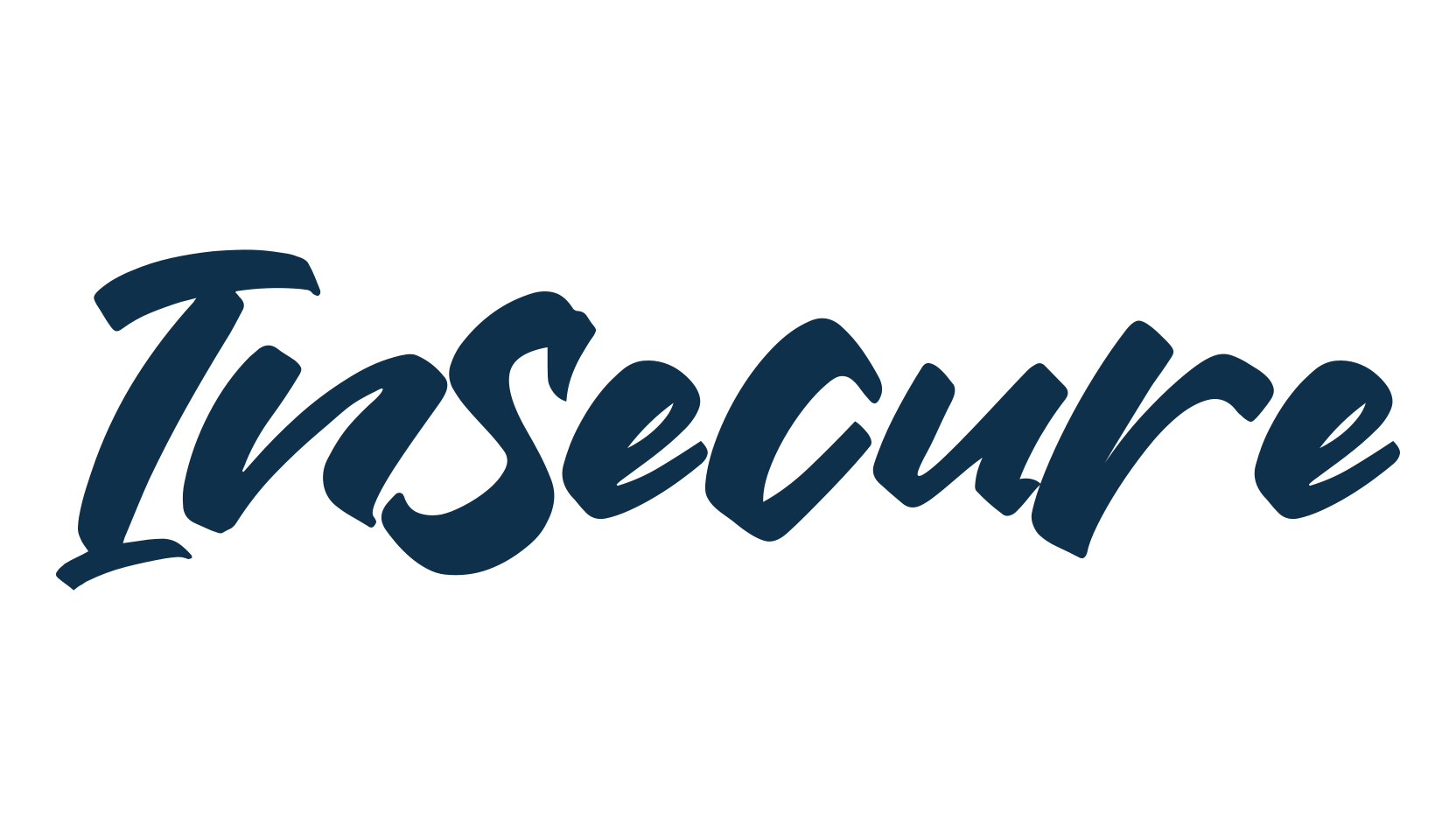 Insecure, script brush fancy decorative calligraphy font preview