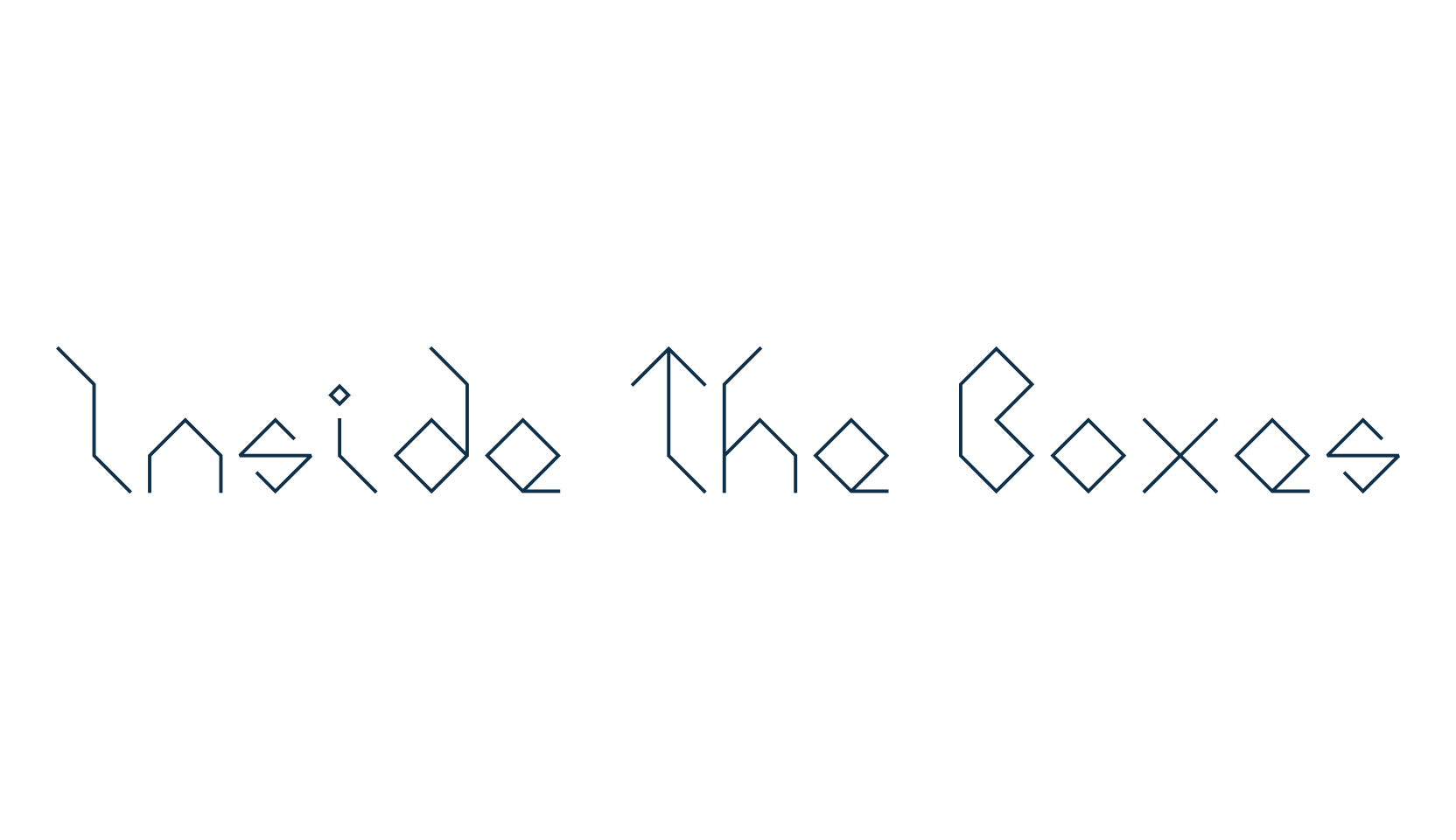 Inside The Boxes, various font preview