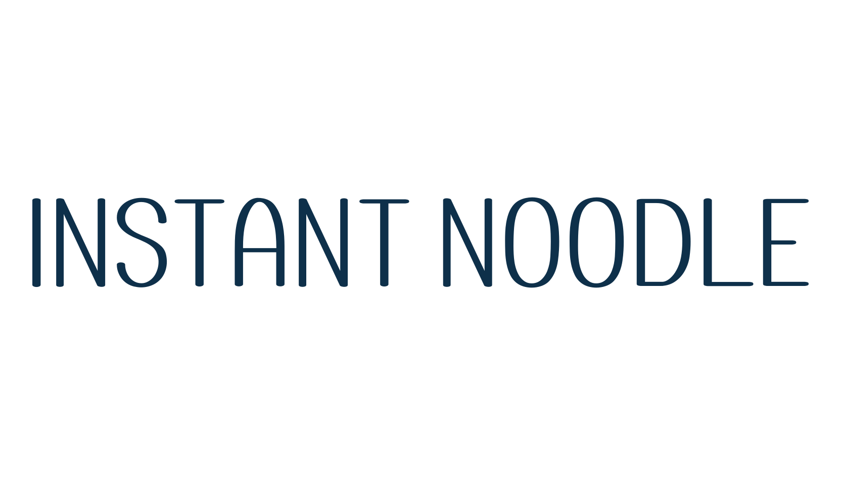 Instant Noodle, various font preview