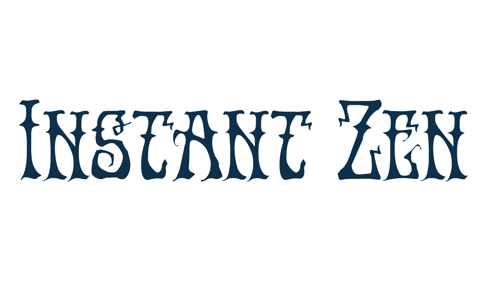 Instant Zen, fancy retro decorative font preview