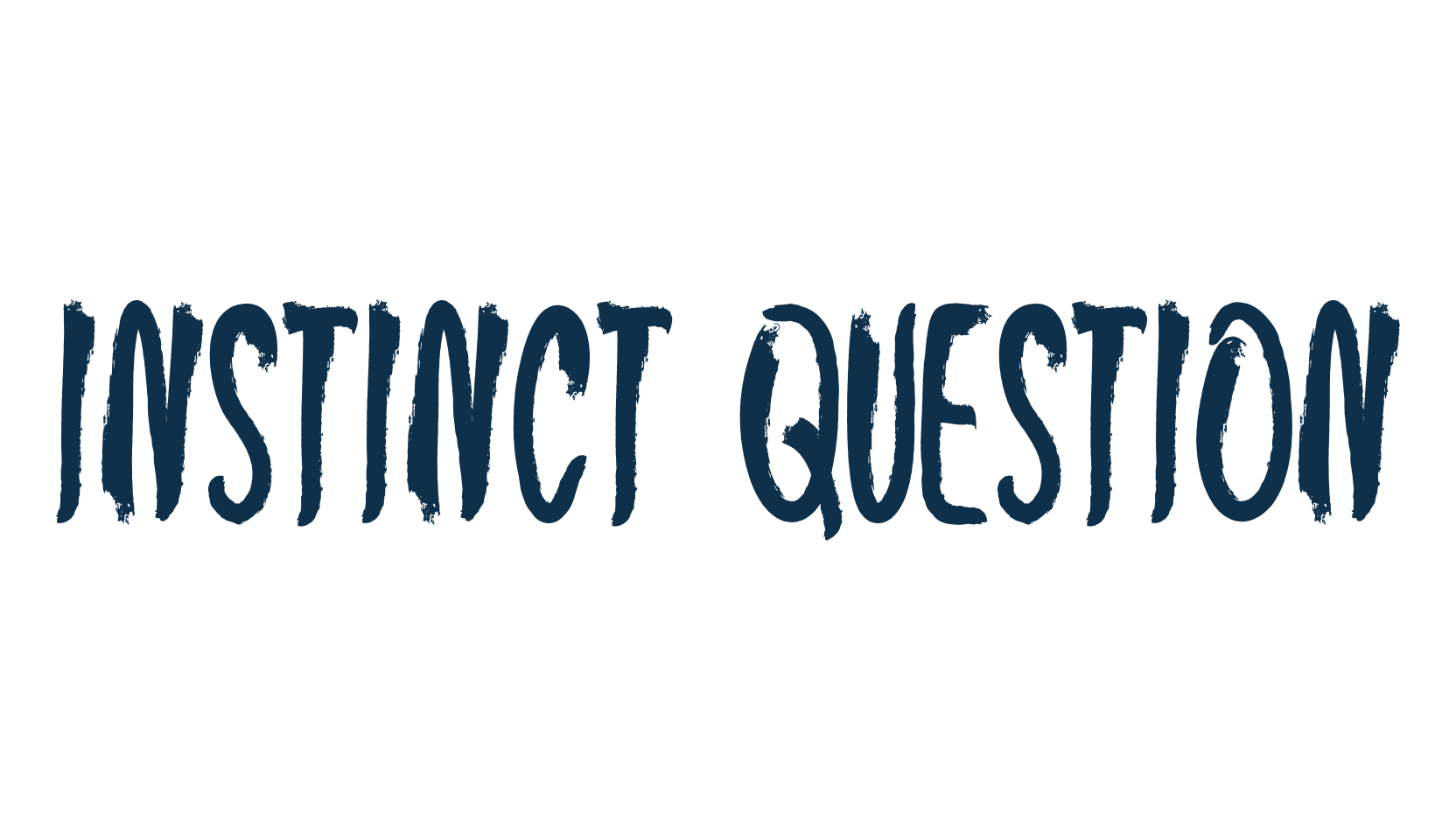 Instinct Question, brush font preview
