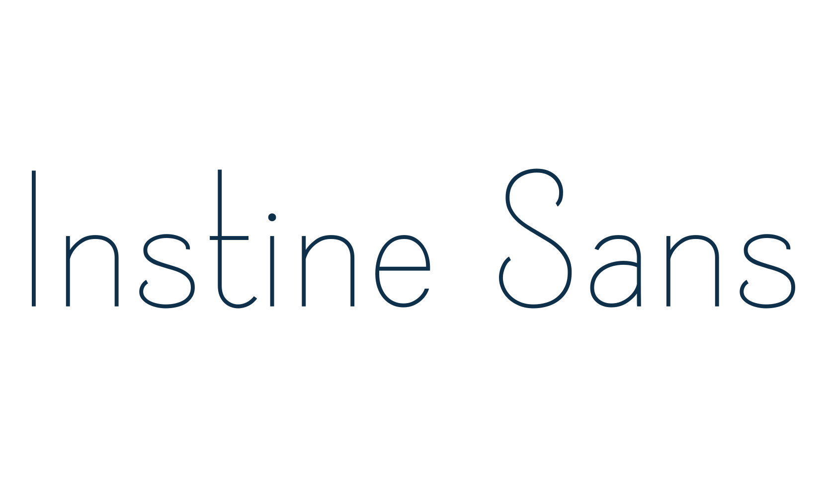 Instine Sans, sans serif font preview
