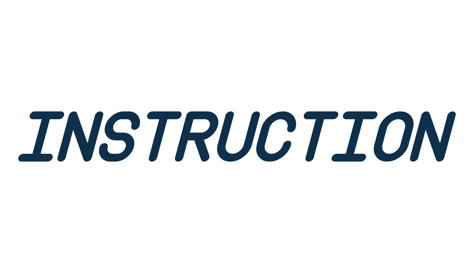 Instruction (instruction), basic fixed width font preview