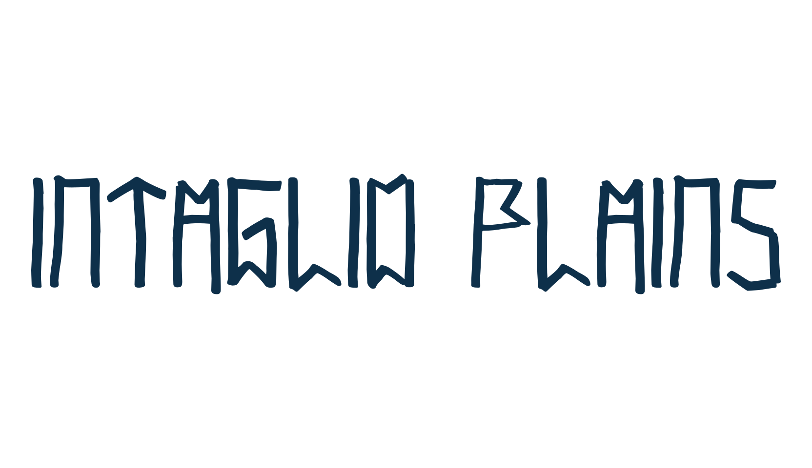 Intaglio Plains, script graffiti fancy decorative calligraphy font preview