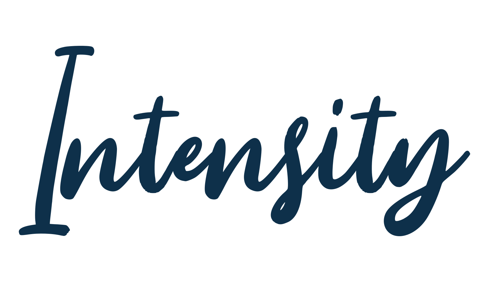 Intensity, script handwritten fancy decorative calligraphy font preview