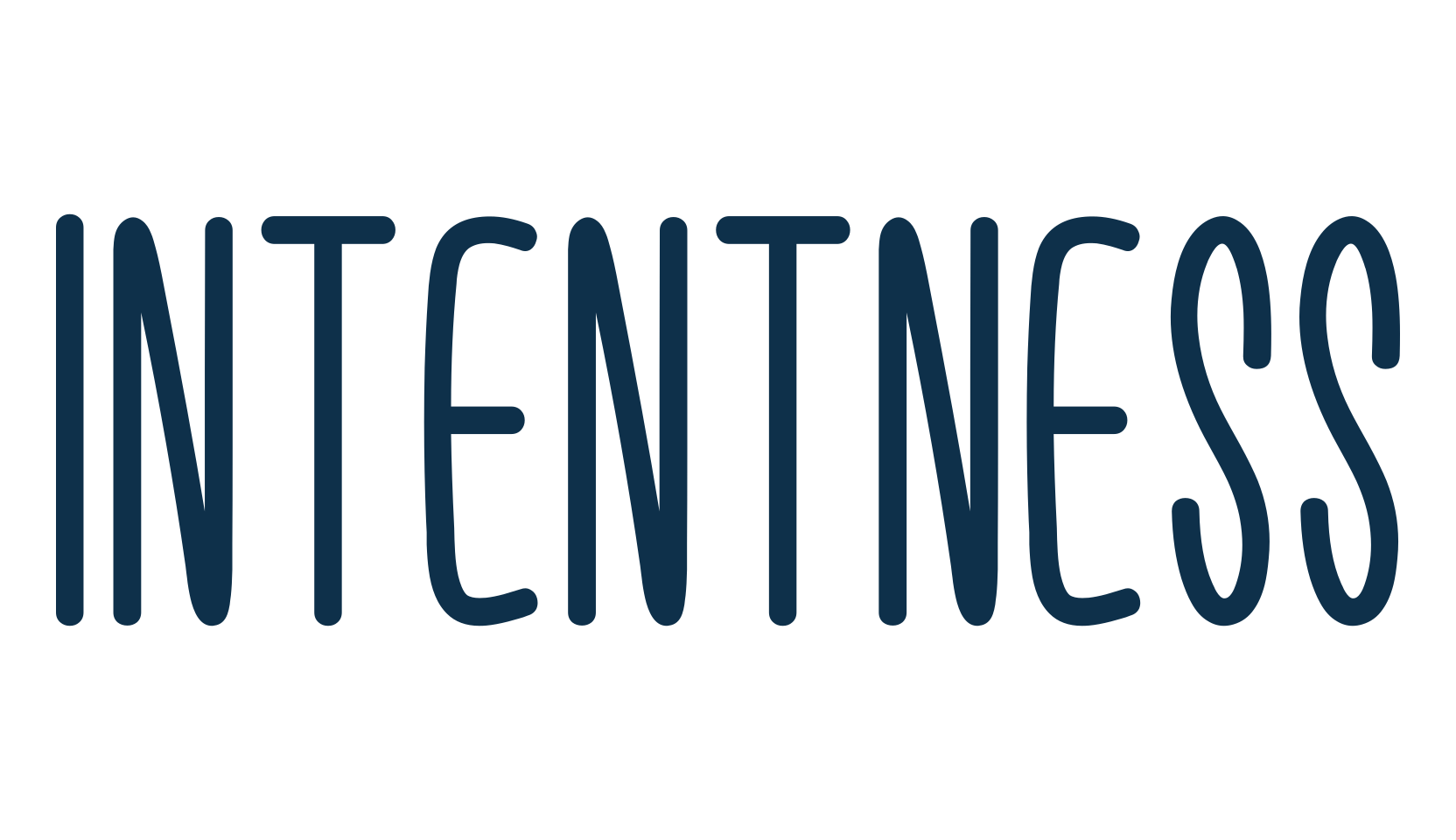 Intentness, handwriting font preview