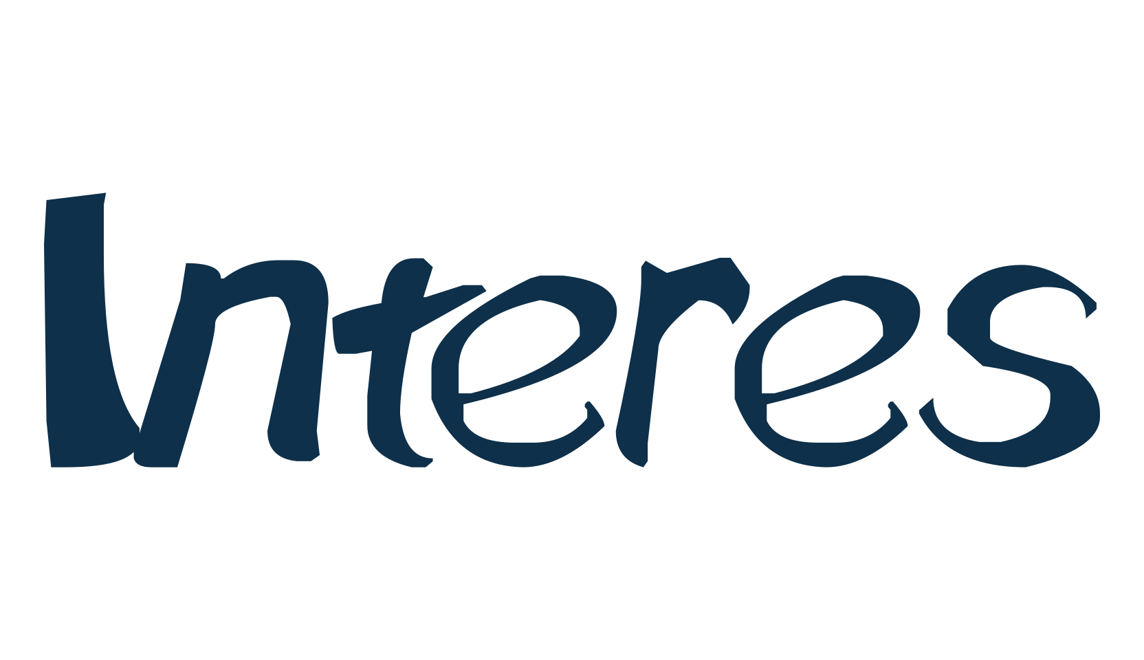 Interes, fancy decorative font preview