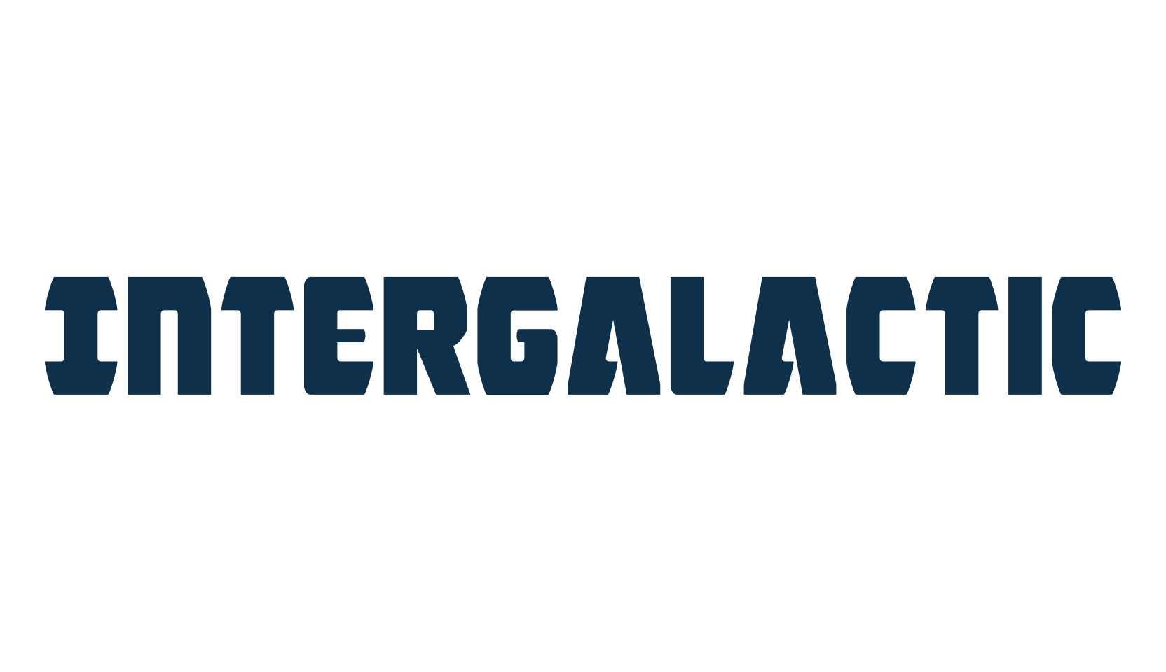 Intergalactic, sci-fi font preview