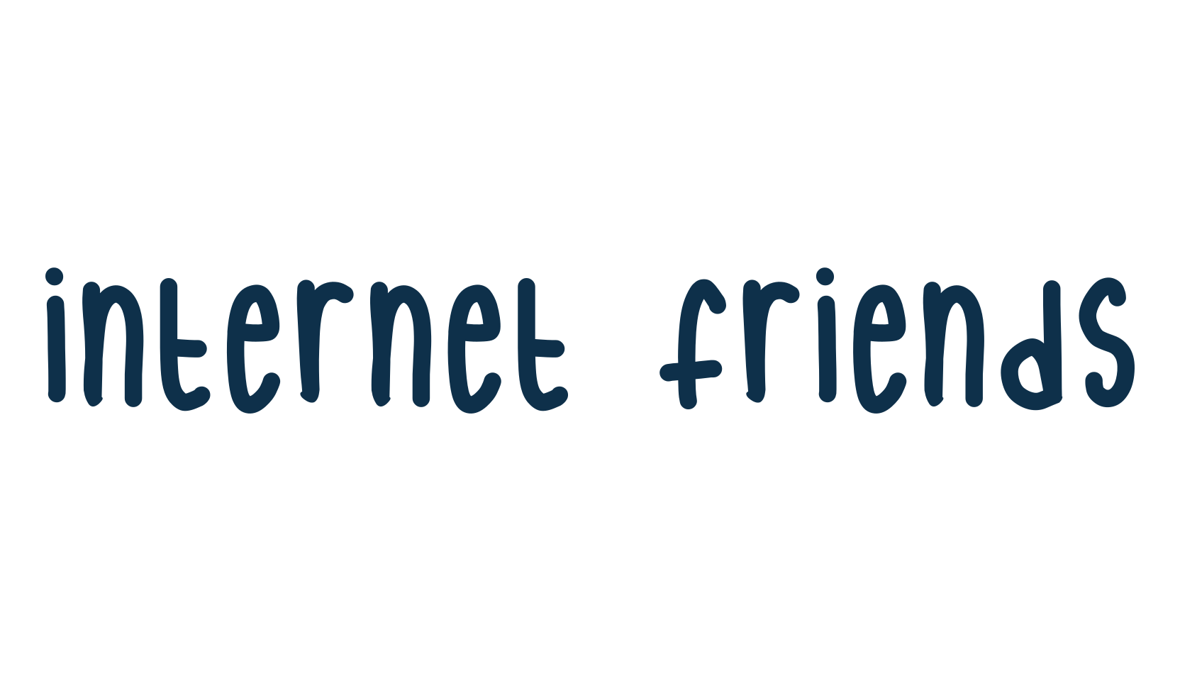 Internet Friends, handwriting font preview