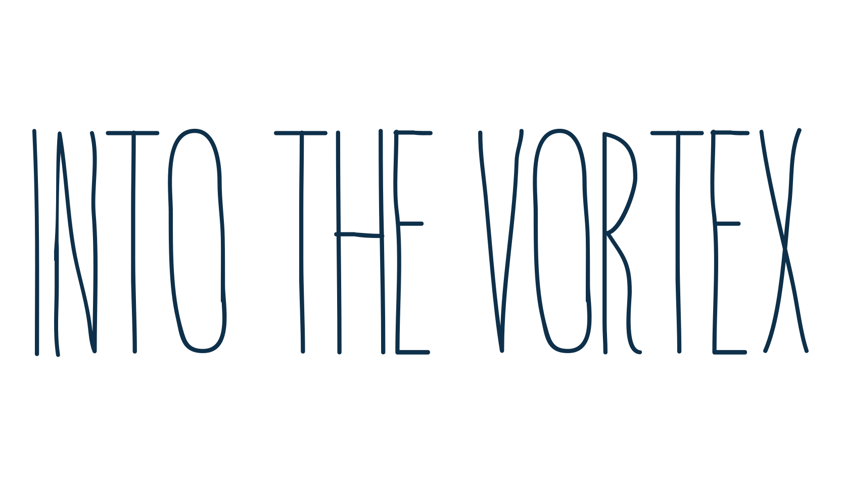 Into the Vortex, script handwritten fancy decorative calligraphy font preview