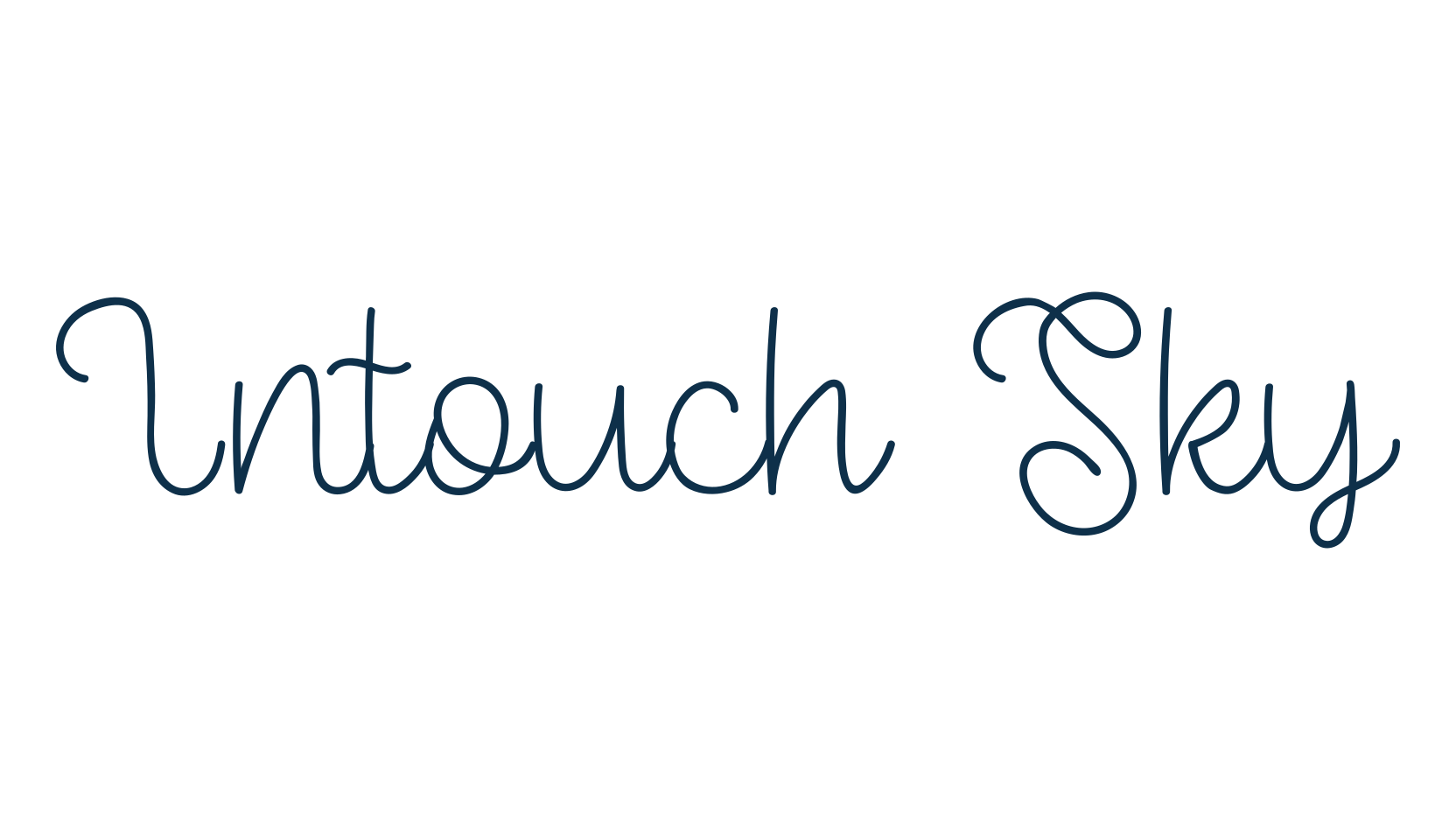 Intouch Sky, fancy decorative font preview