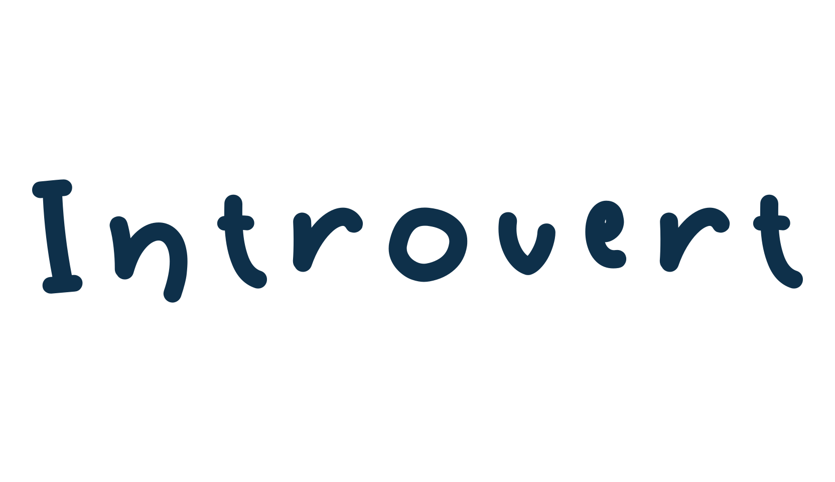 Introvert, handwriting font preview