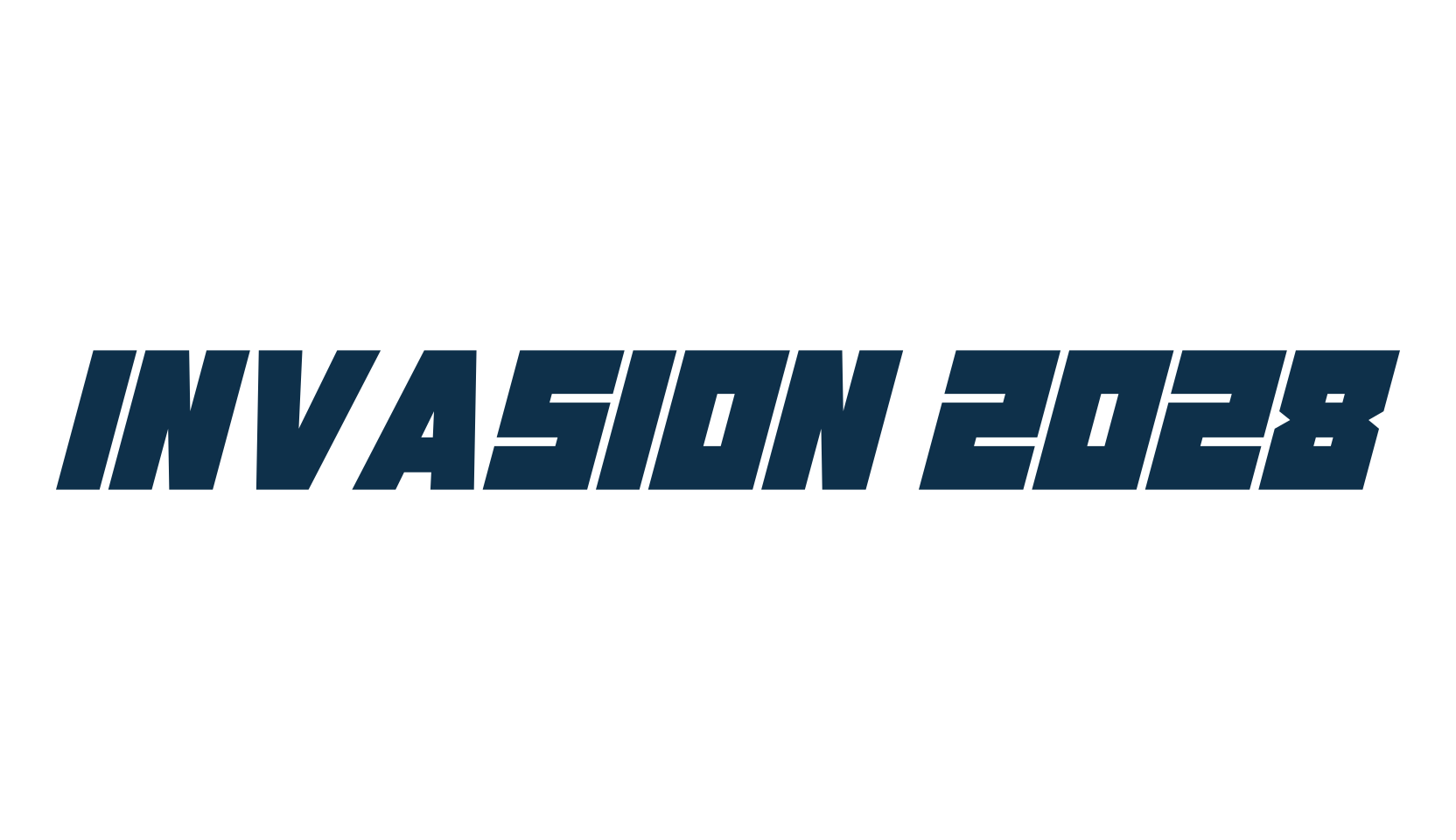Invasion 2028, techno sci-fi font preview