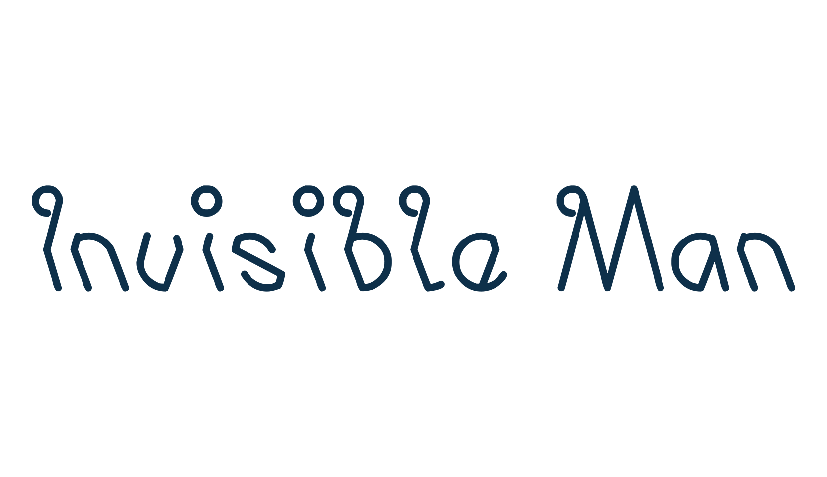 Invisible Man, various font preview