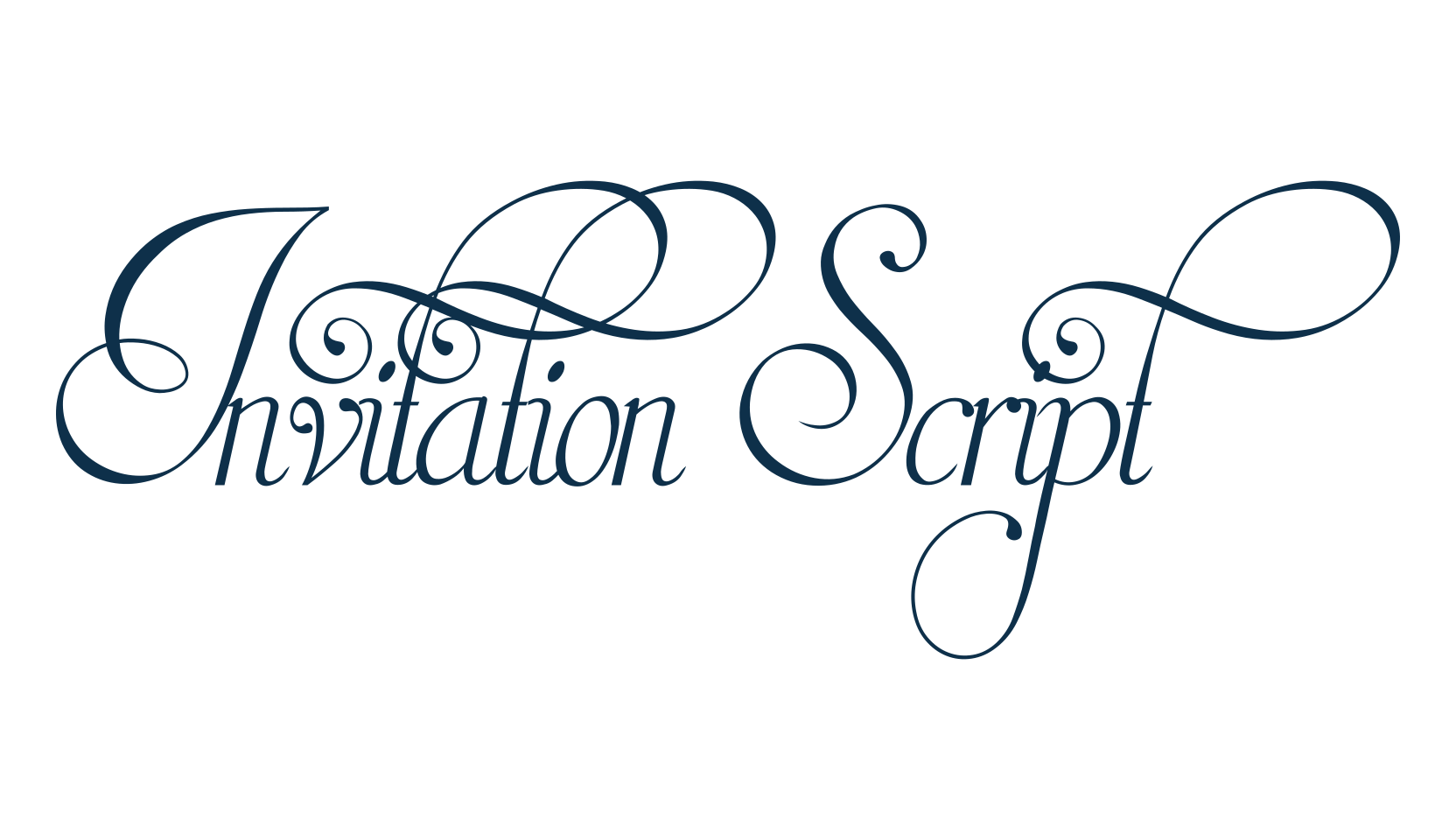 Invitation Script, script calligraphy fancy decorative font preview