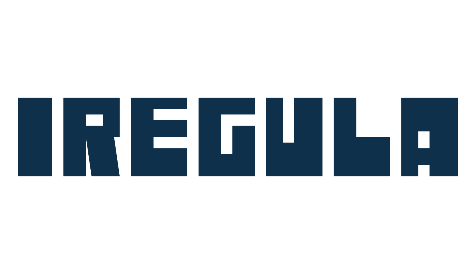 Iregula, techno square sci-fi font preview