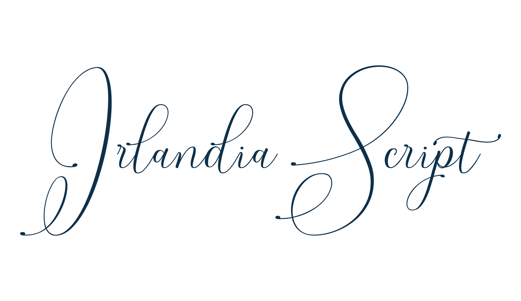 Irlandia Script, script calligraphy fancy decorative font preview