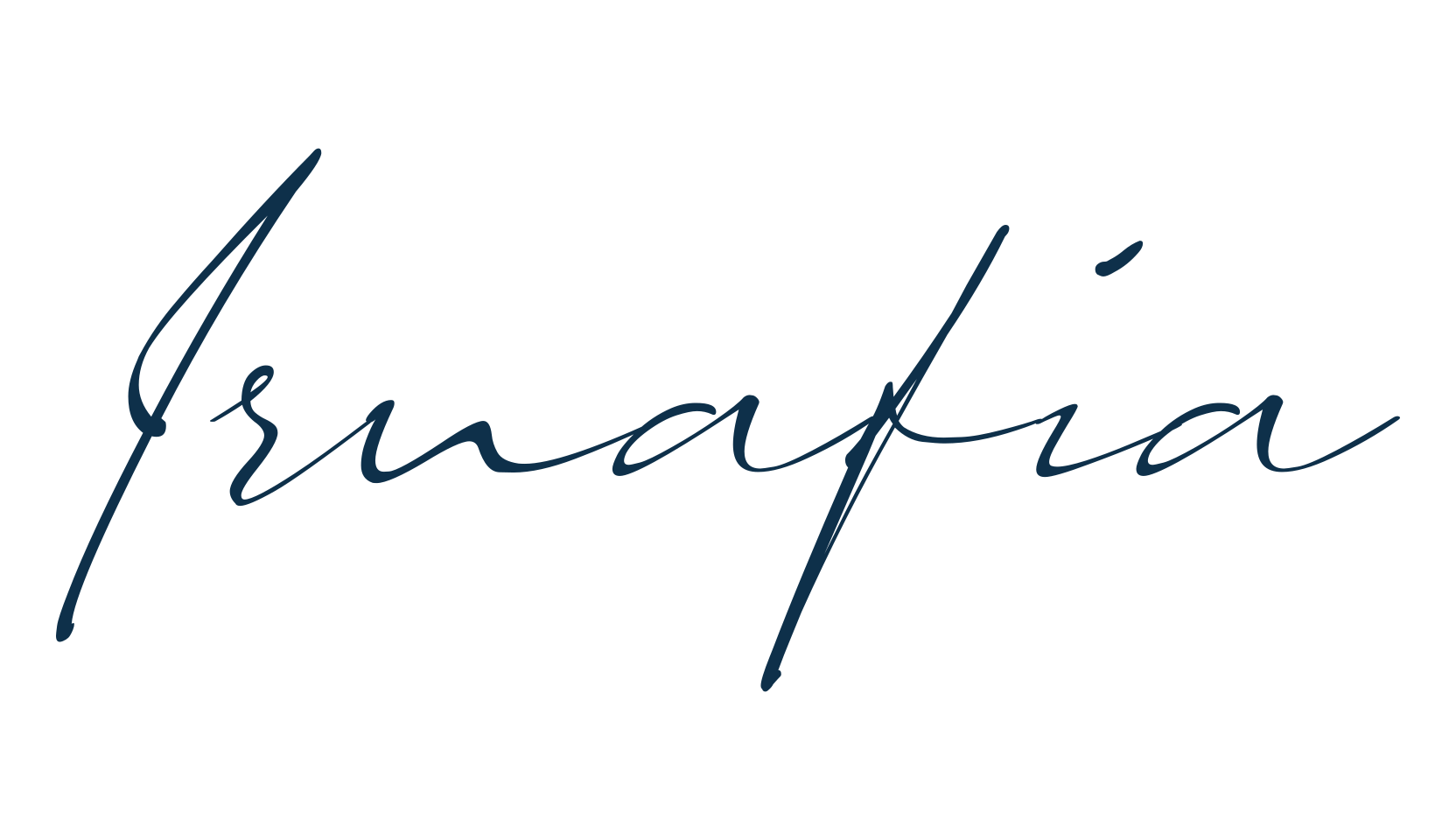 Irnafia, script handwritten fancy decorative calligraphy font preview