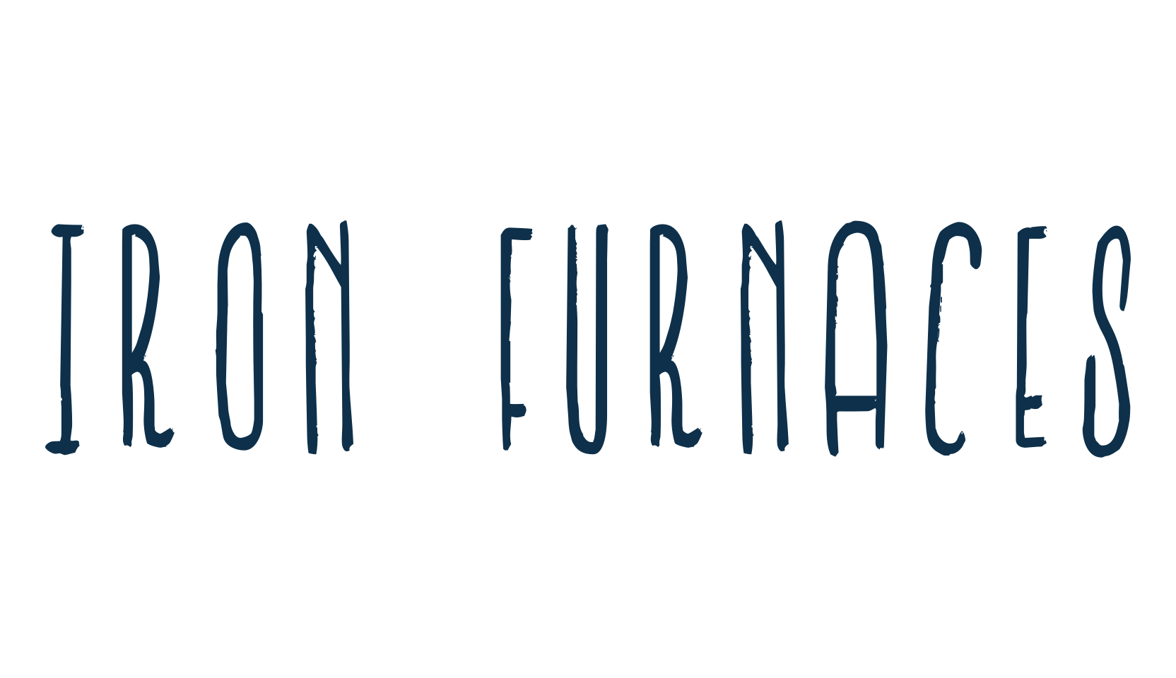 Iron Furnaces, various font preview
