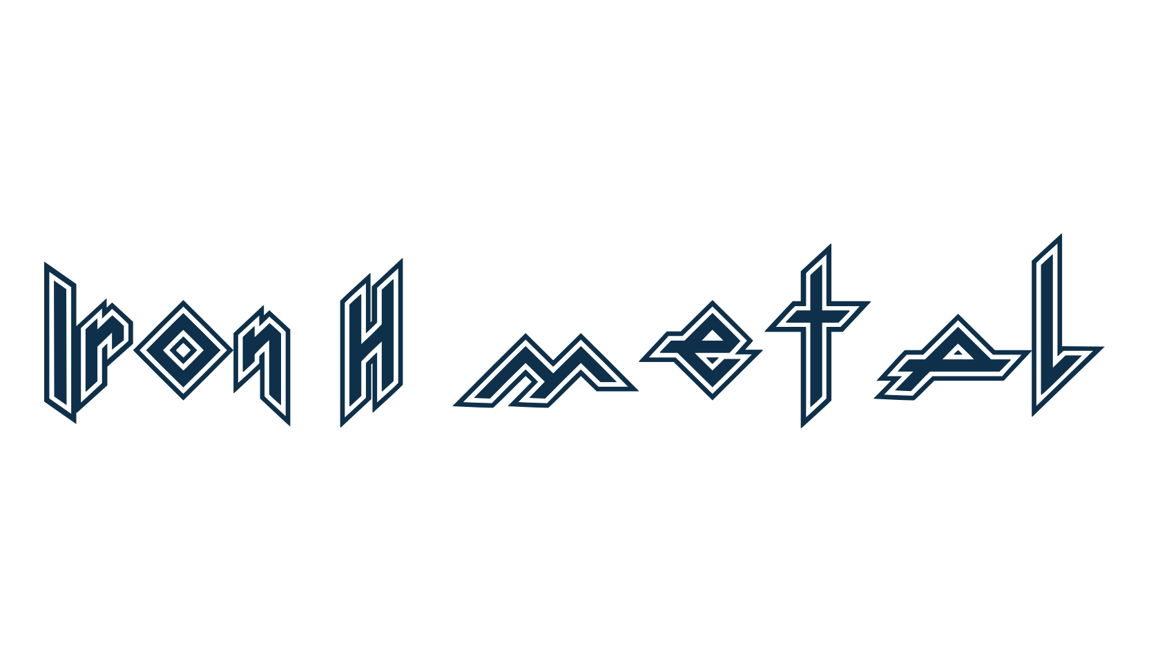 Iron H Metal, gothic modern font preview