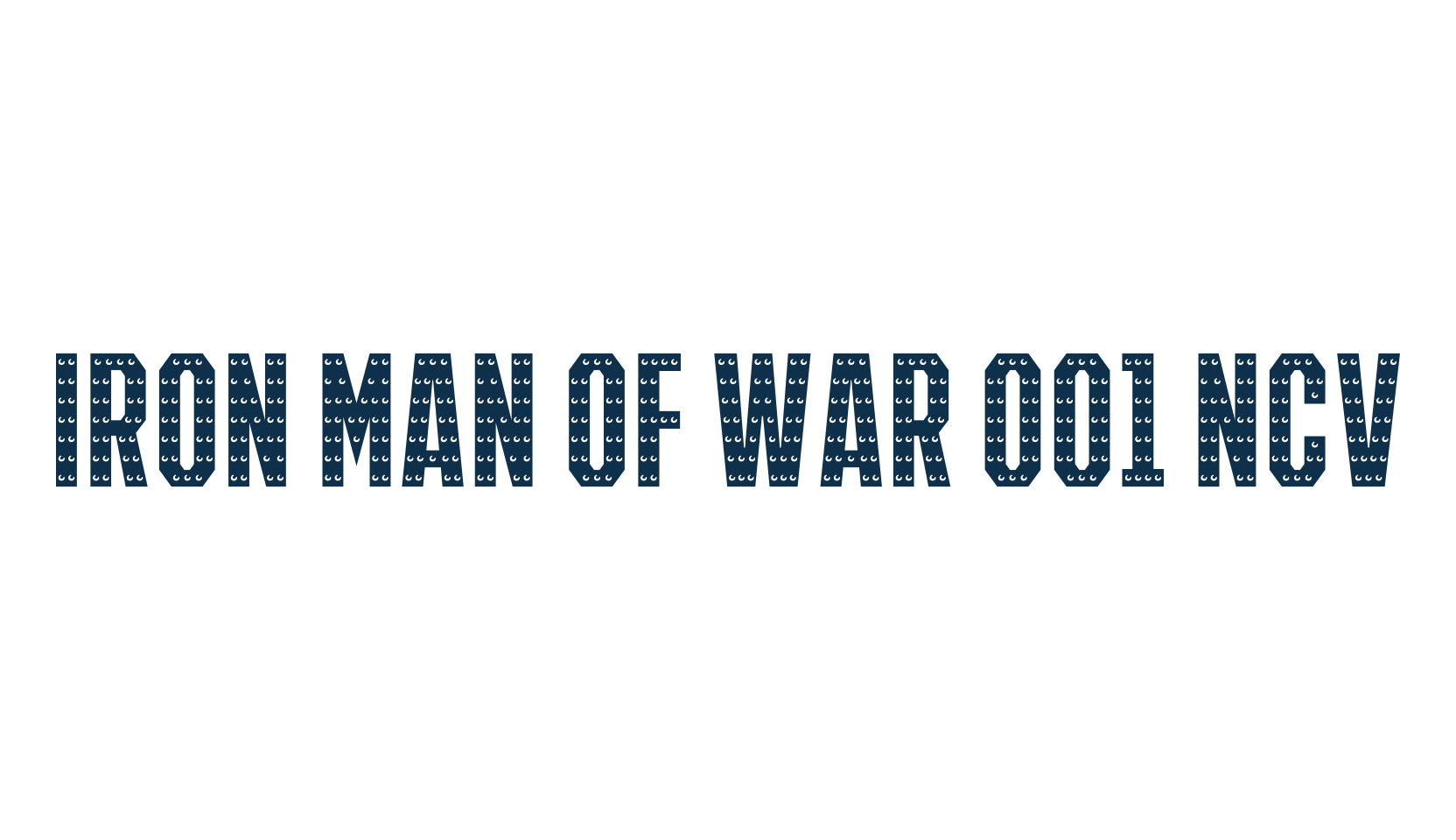 Iron Man Of War 001 NCV, various font preview