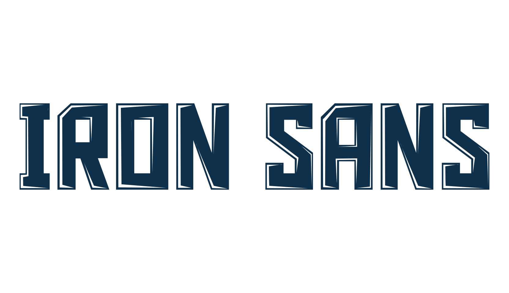 Iron Sans, various font preview