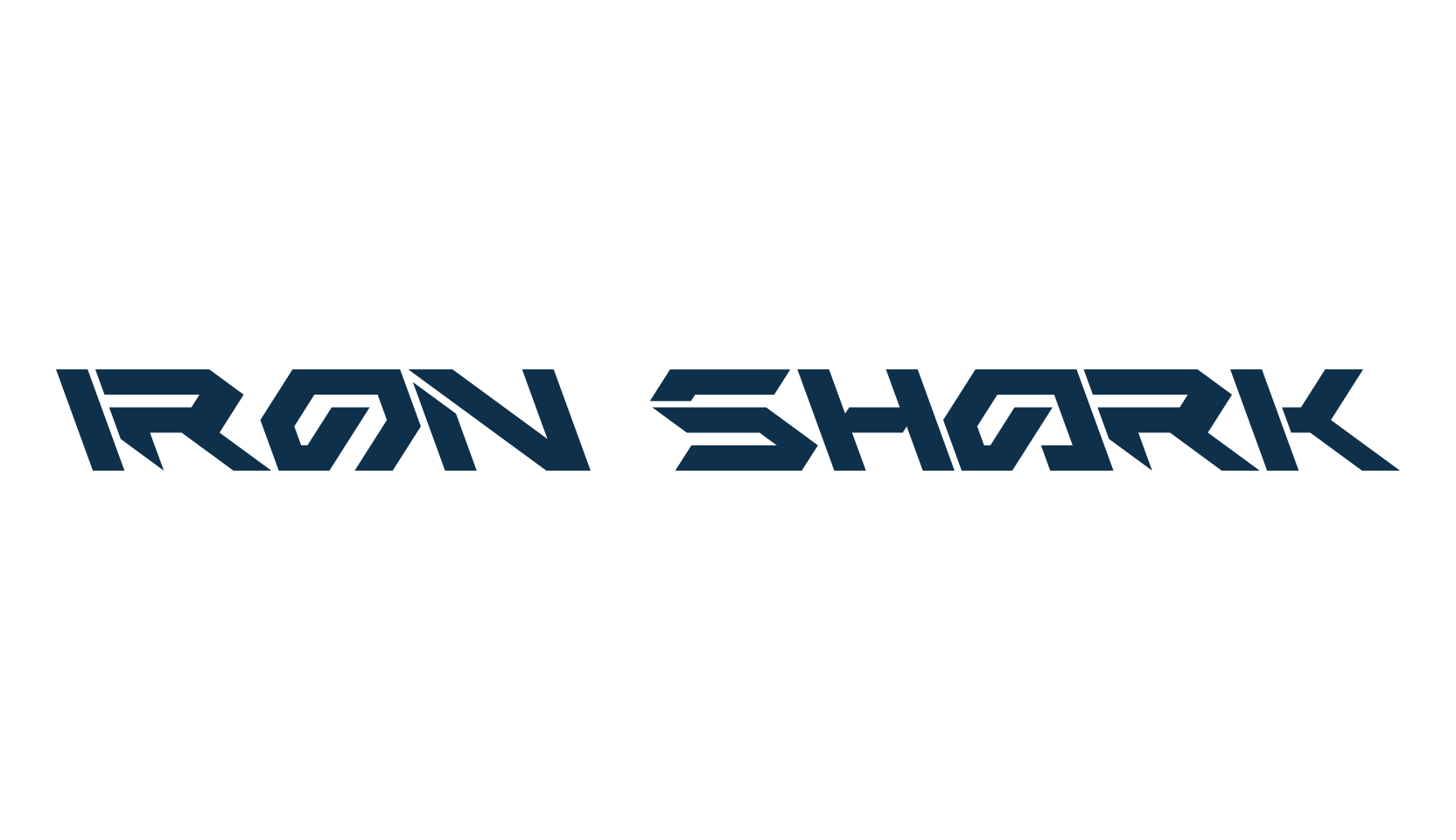 Iron Shark, sci-fi font preview