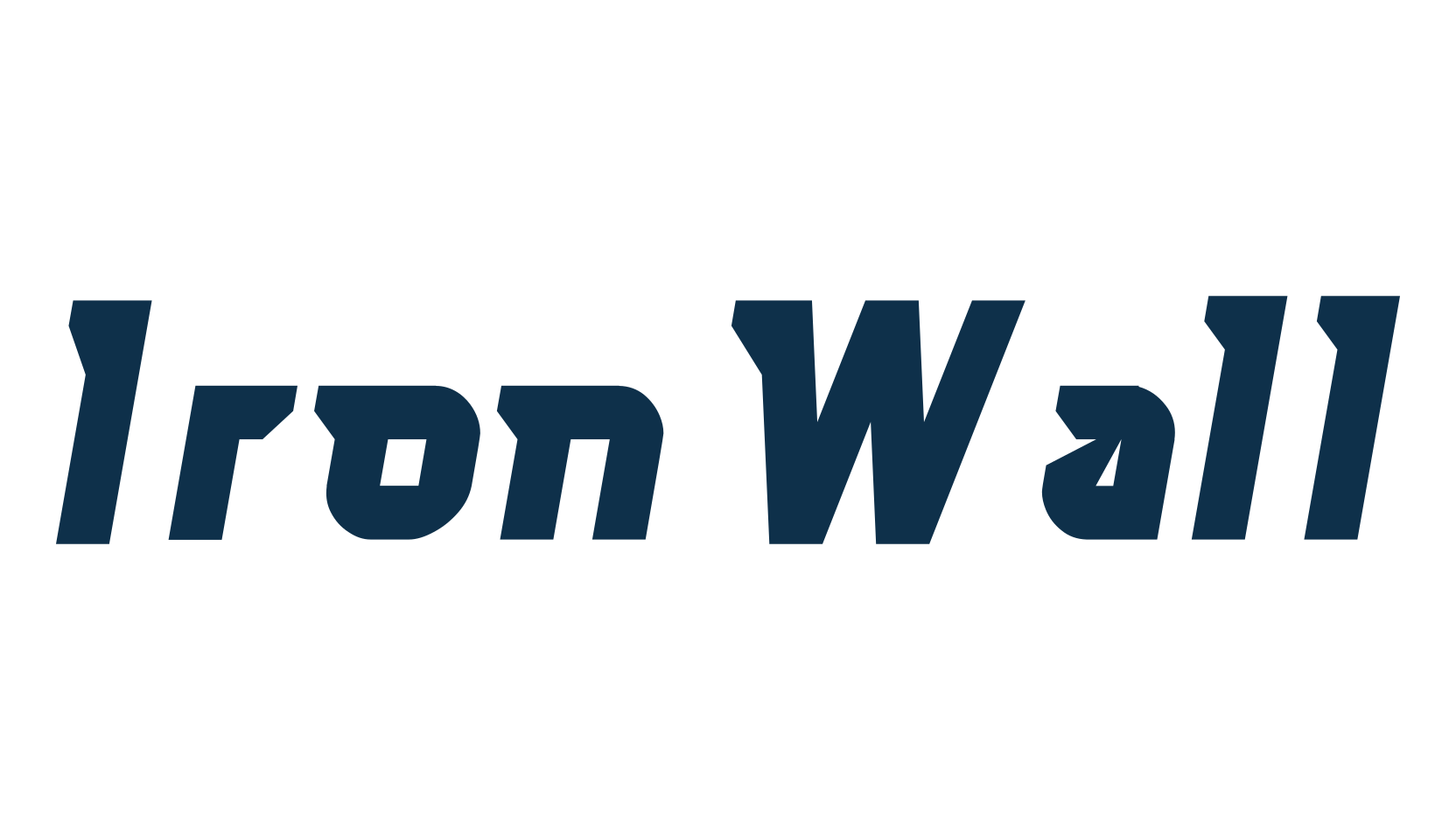 Iron Wall, sci-fi font preview