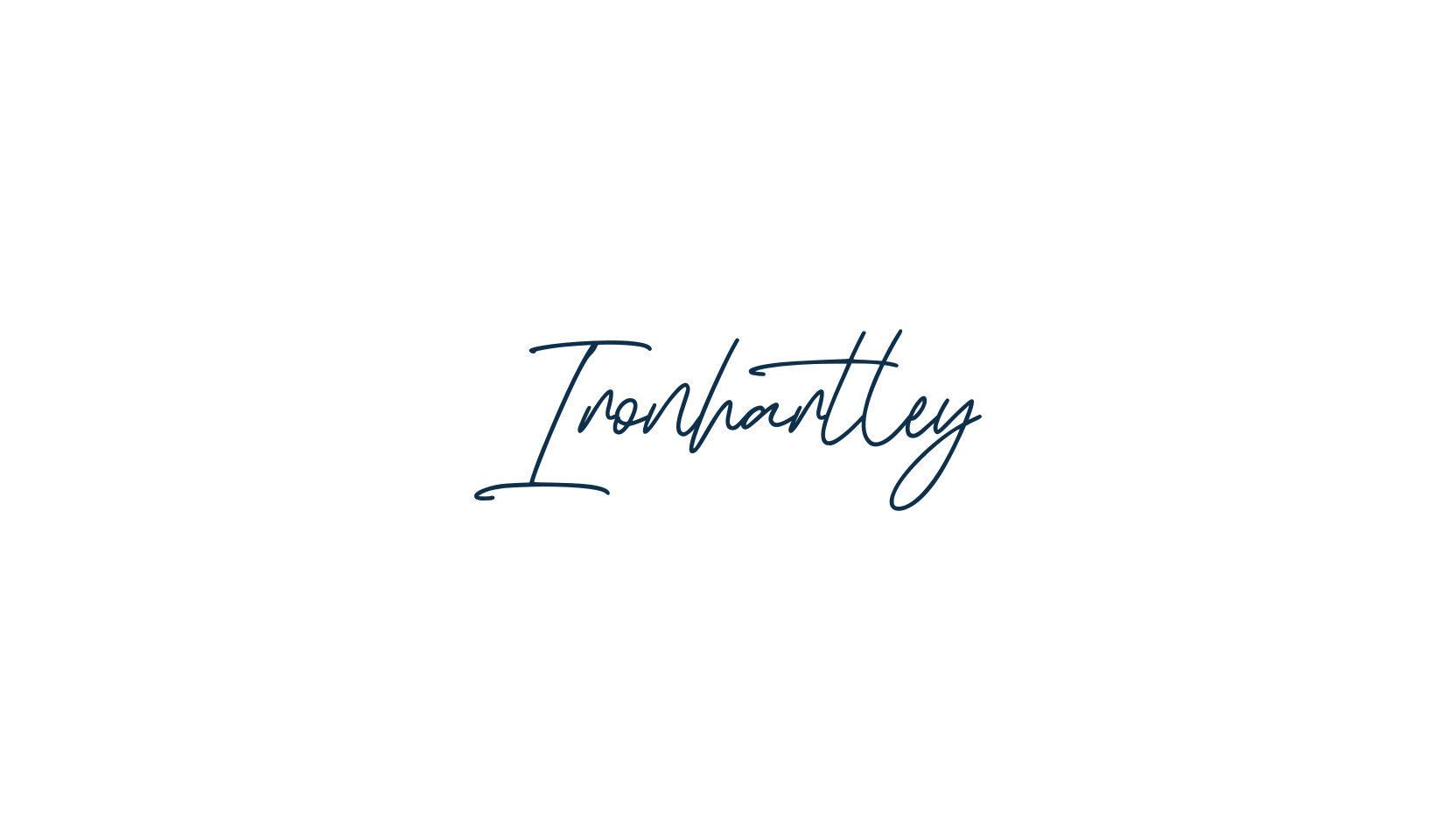 Ironhartley, script handwritten fancy decorative calligraphy font preview
