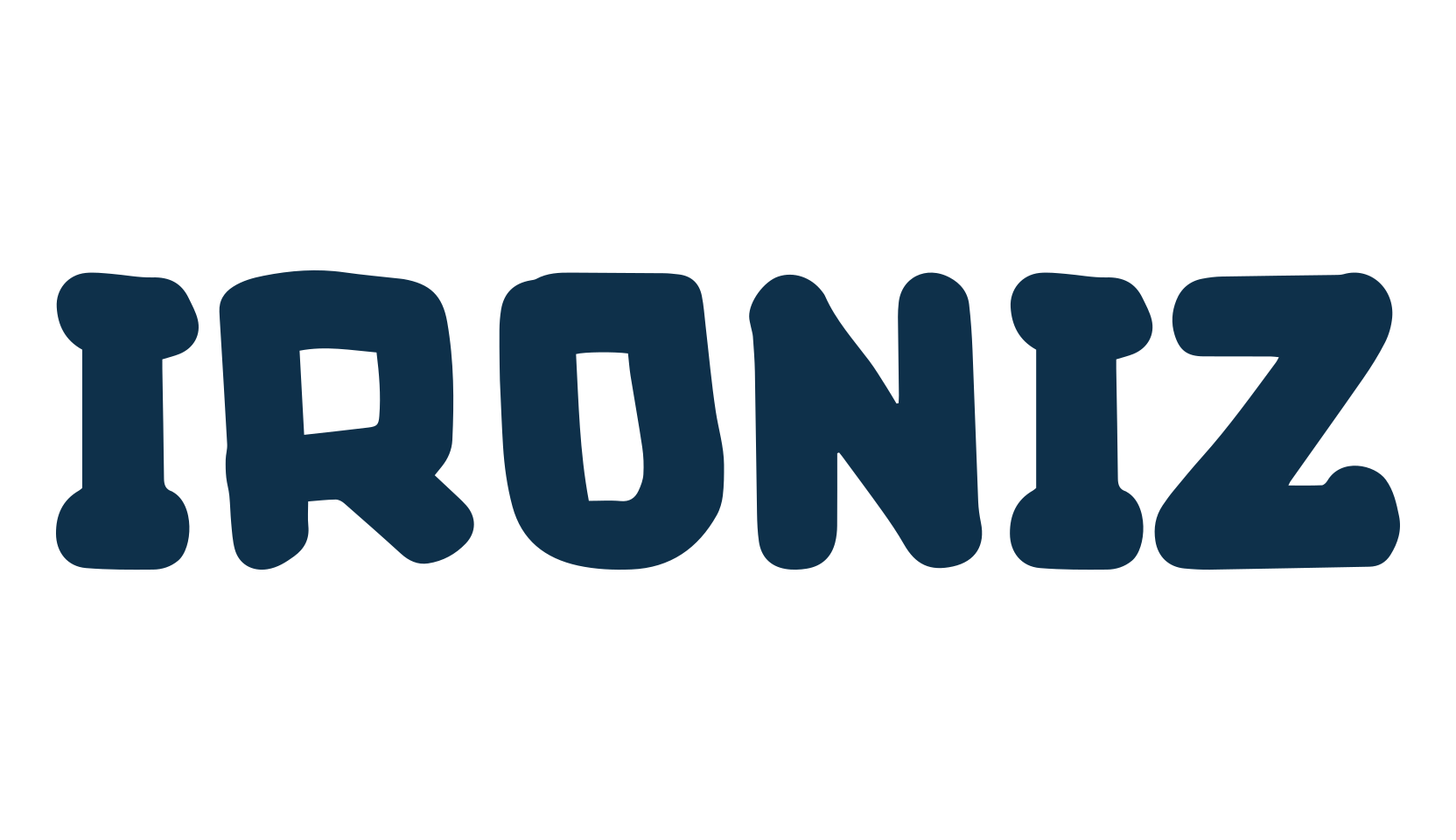 Ironiz, fancy cartoon decorative font preview