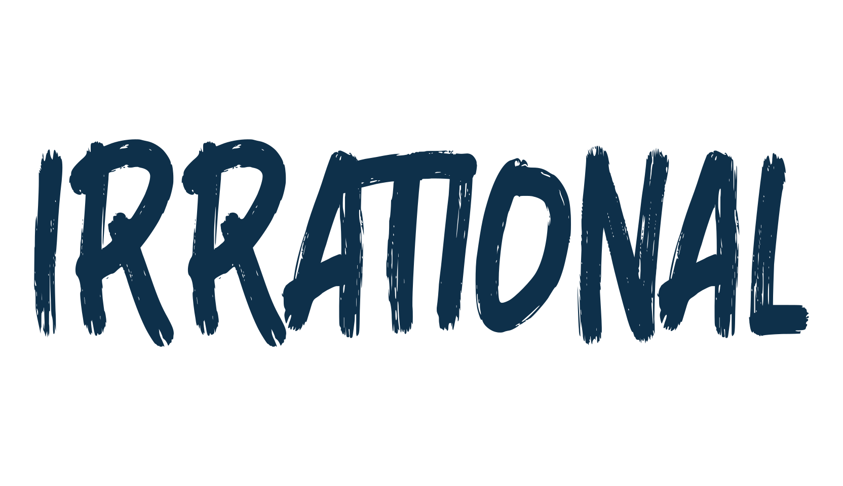 Irrational, script brush fancy decorative calligraphy font preview