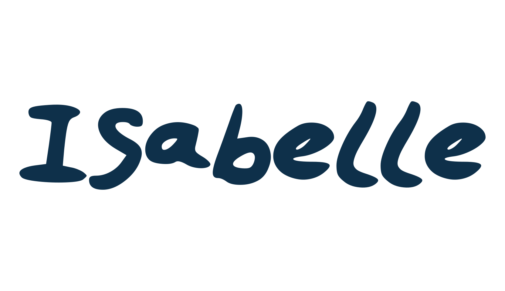 Isabelle, handwriting font preview