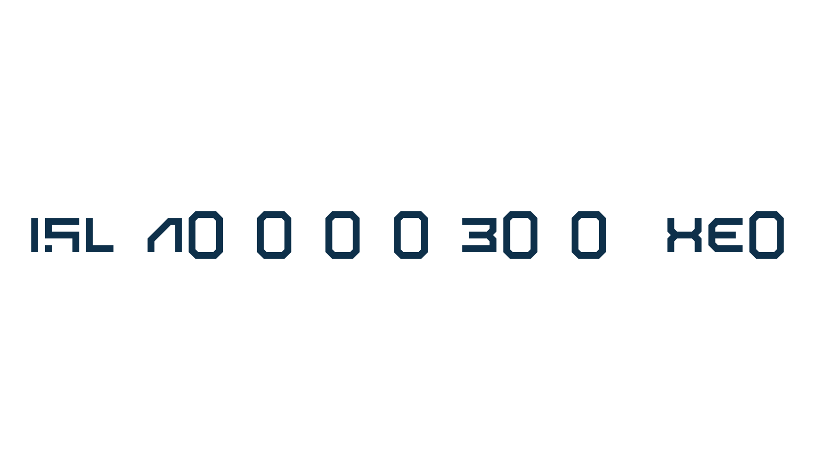 ISL AlphaBot Xen, techno sci-fi font preview