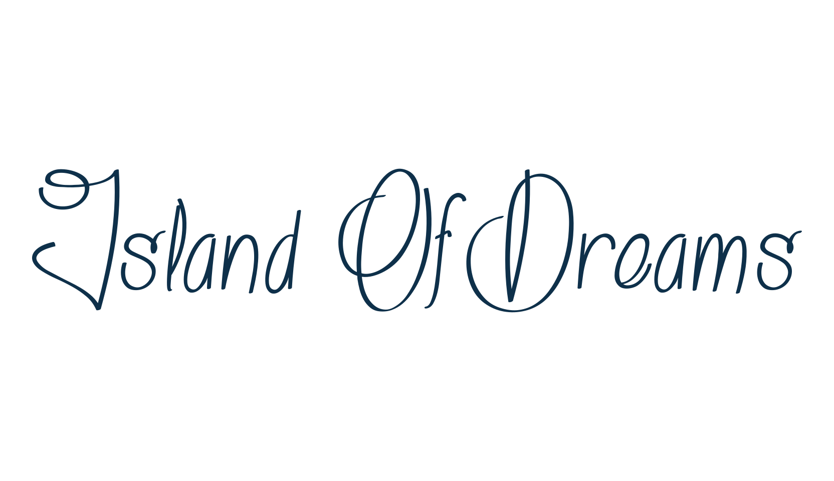 Island Of Dreams, display market font preview