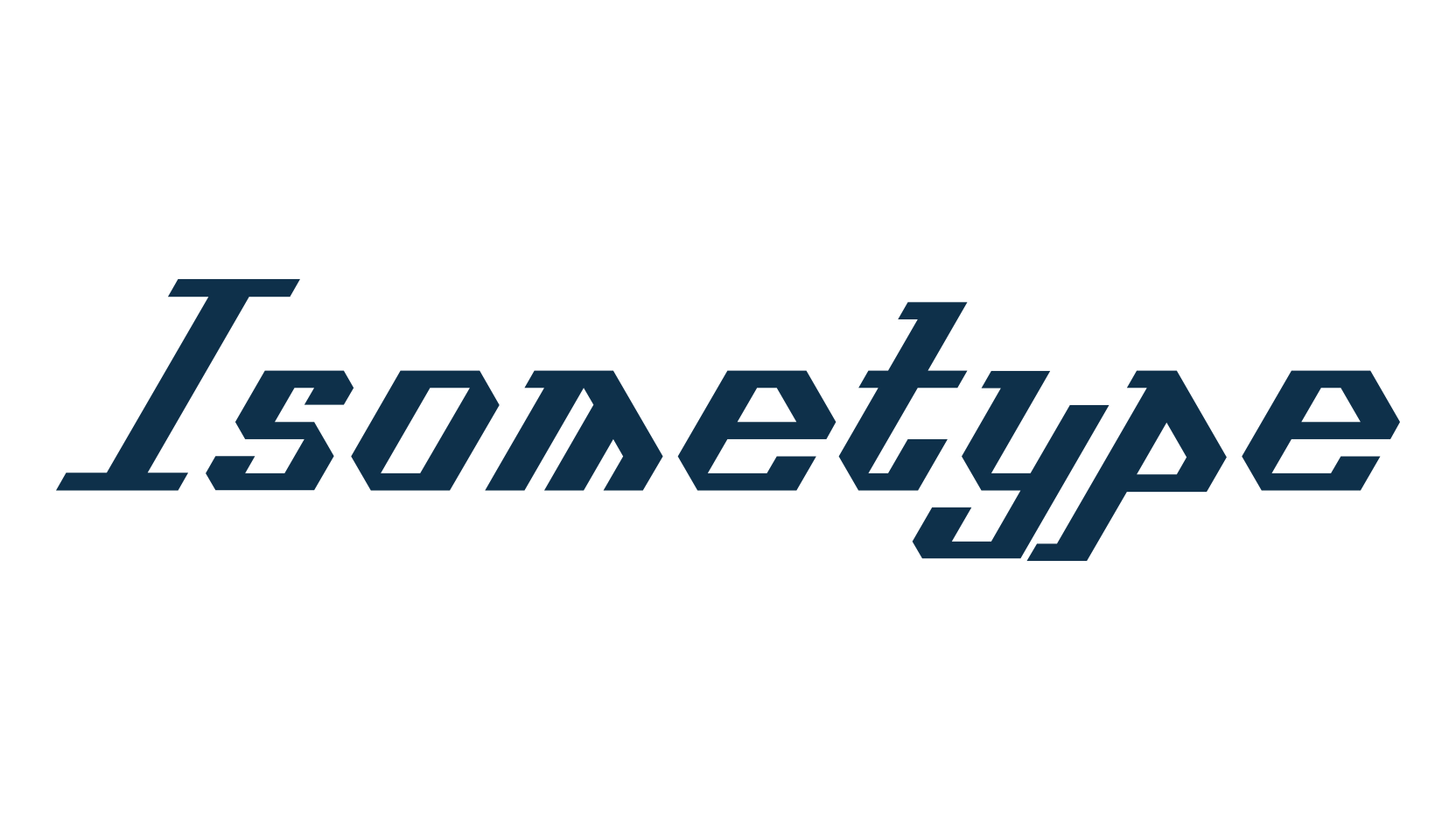 Isometype, fancy various techno sci-fi font preview
