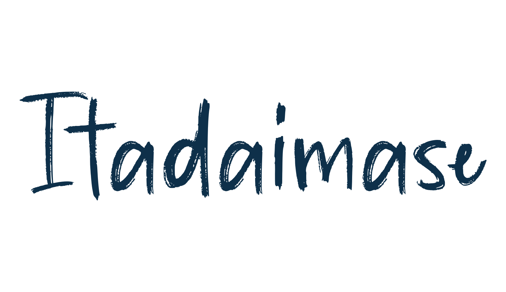 Itadaimase, script brush fancy decorative calligraphy font preview