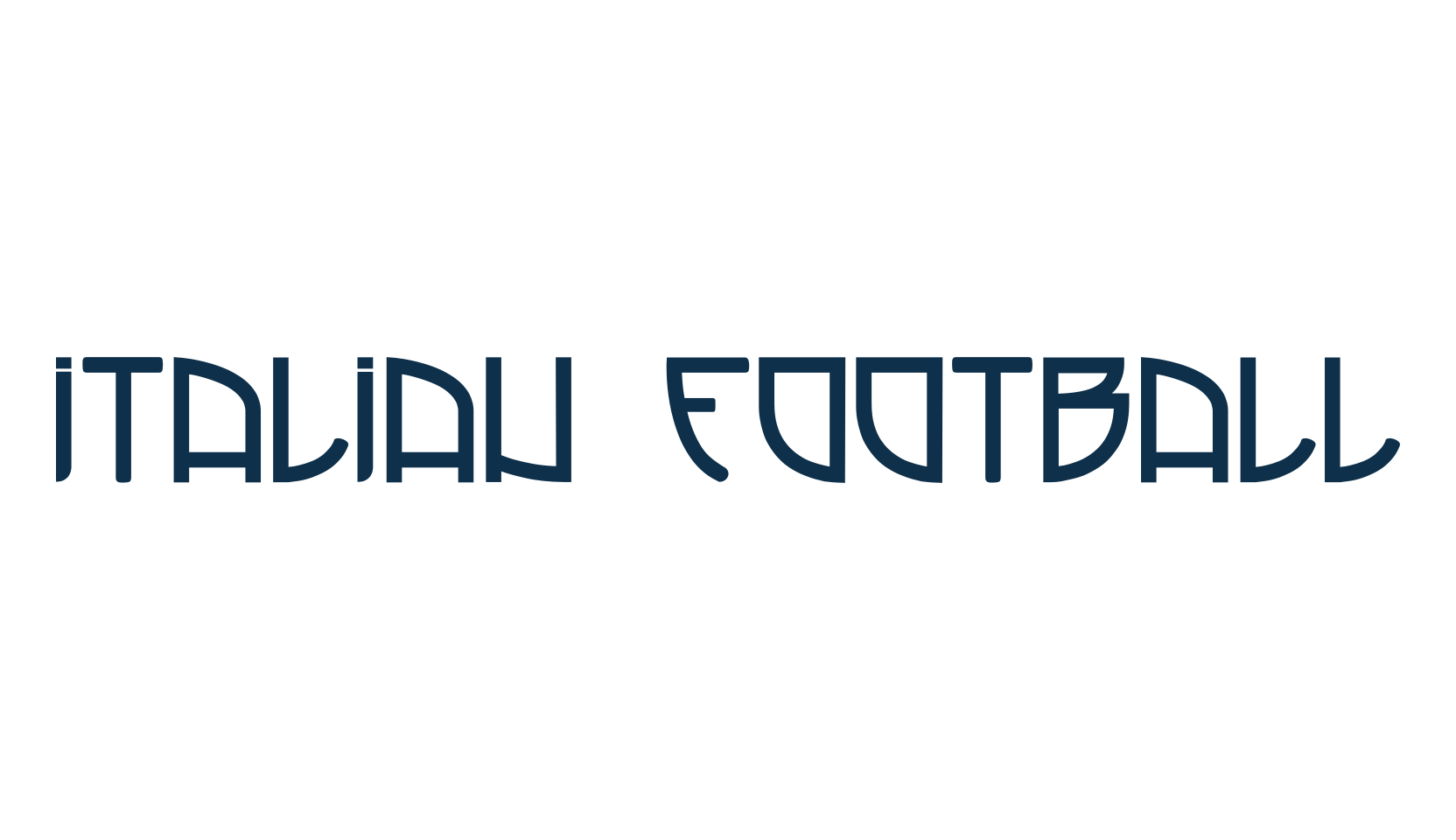 Italian Football, retro font preview