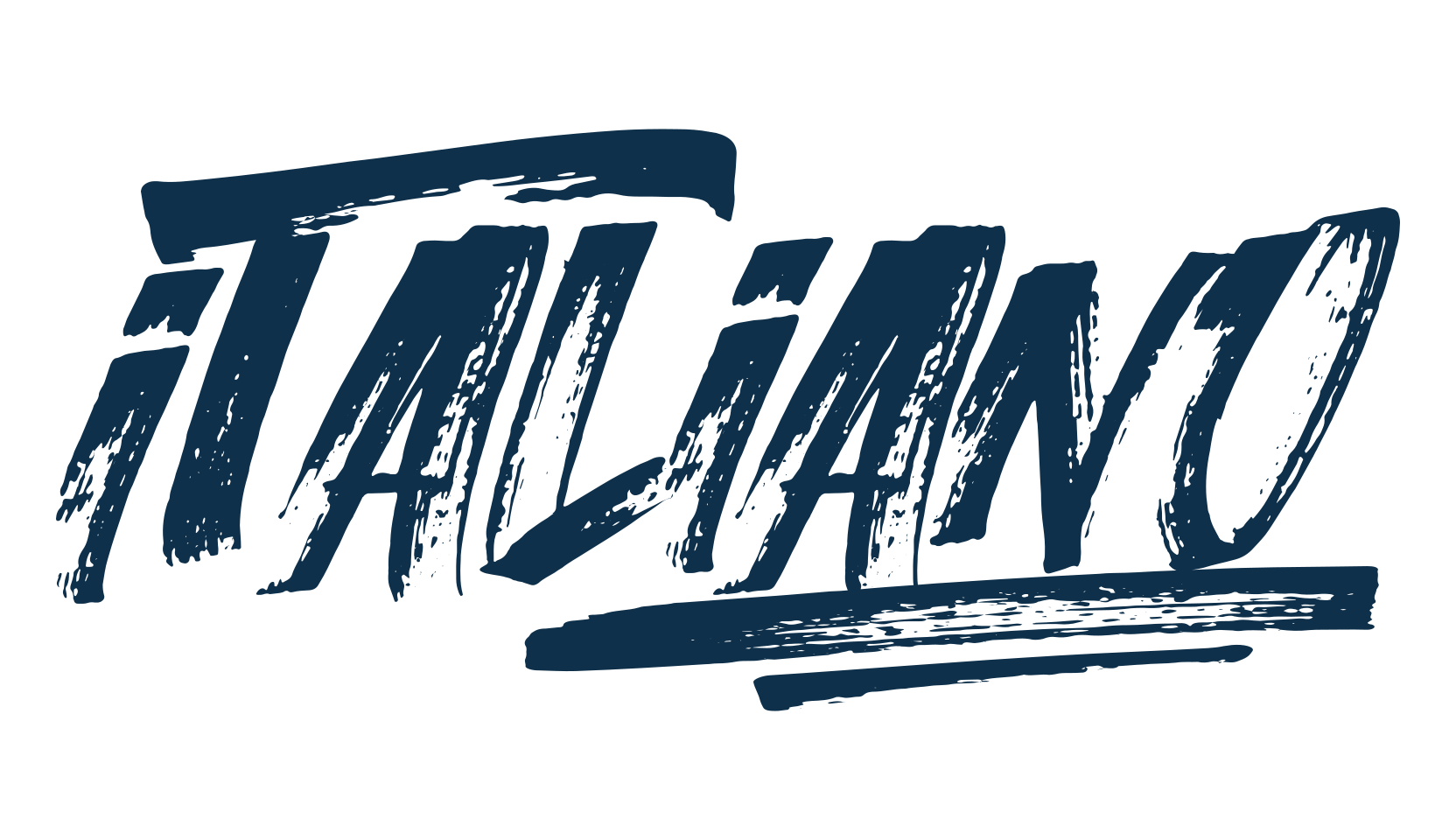 Italiano, brush font preview