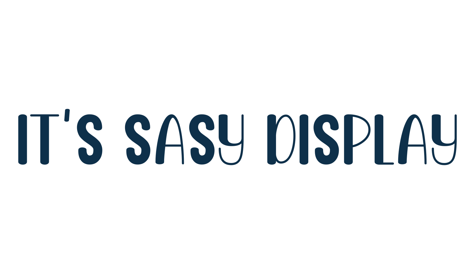 It's Sasy Display, fancy various decorative font preview