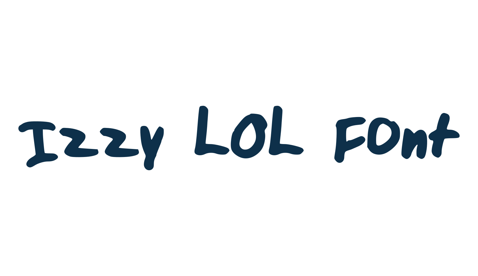 Izzy LOL Font, script handwritten fancy decorative calligraphy font preview