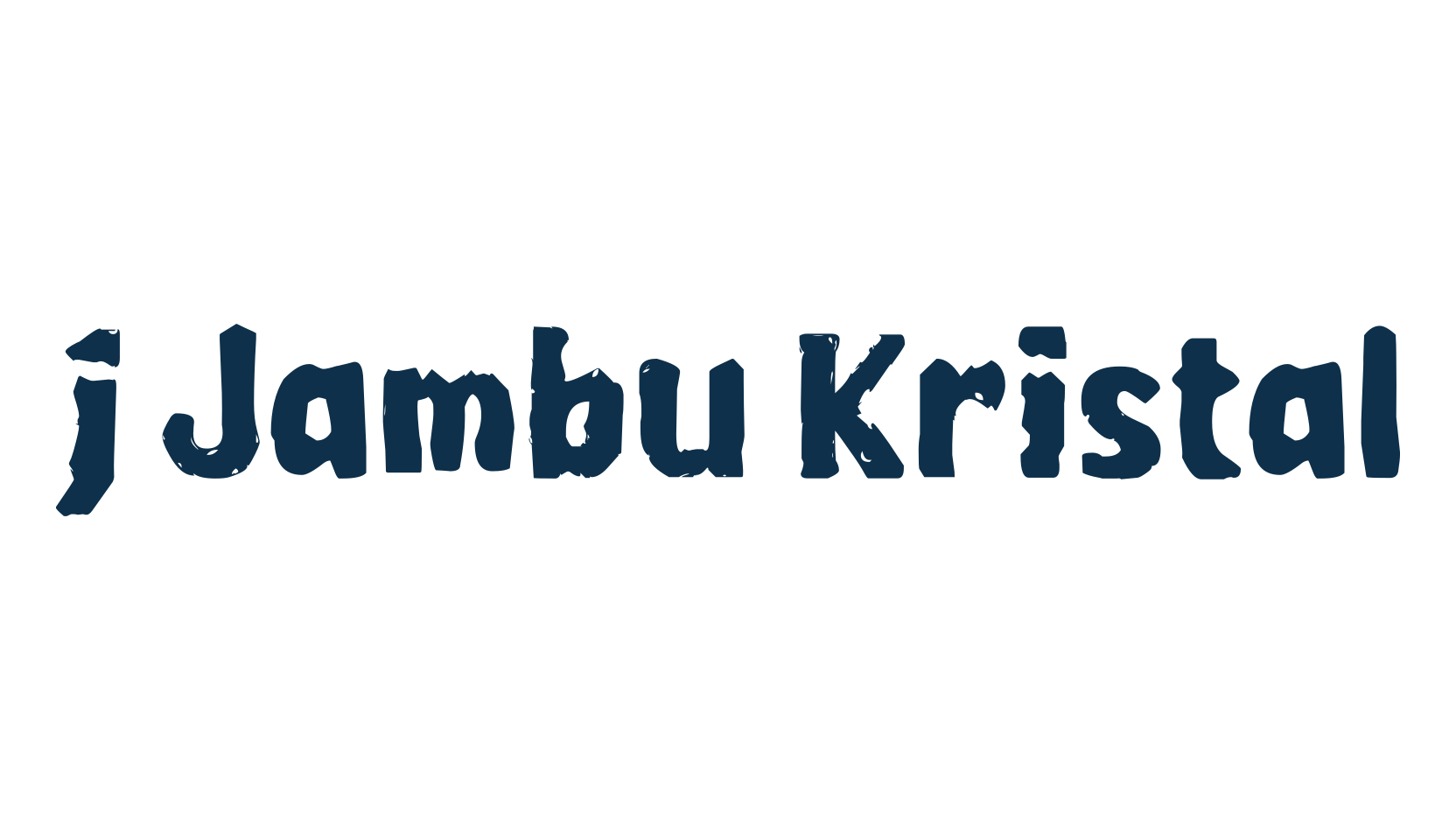 j Jambu Kristal, fancy destroy decorative font preview