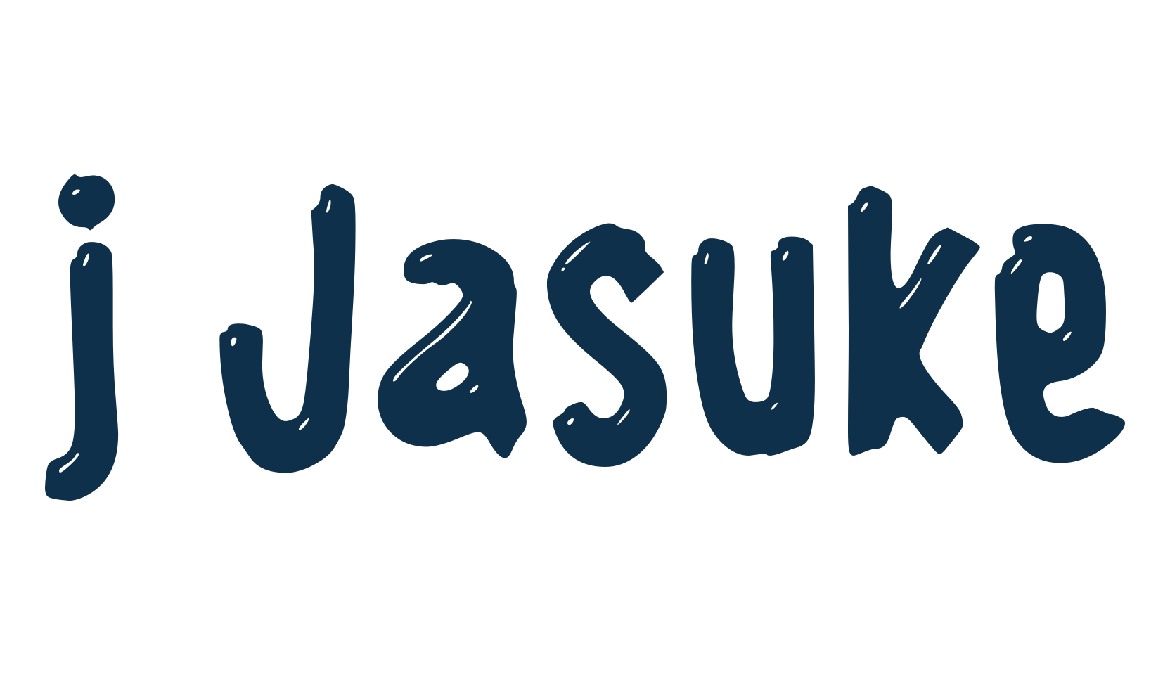 j Jasuke, fancy cartoon decorative font preview
